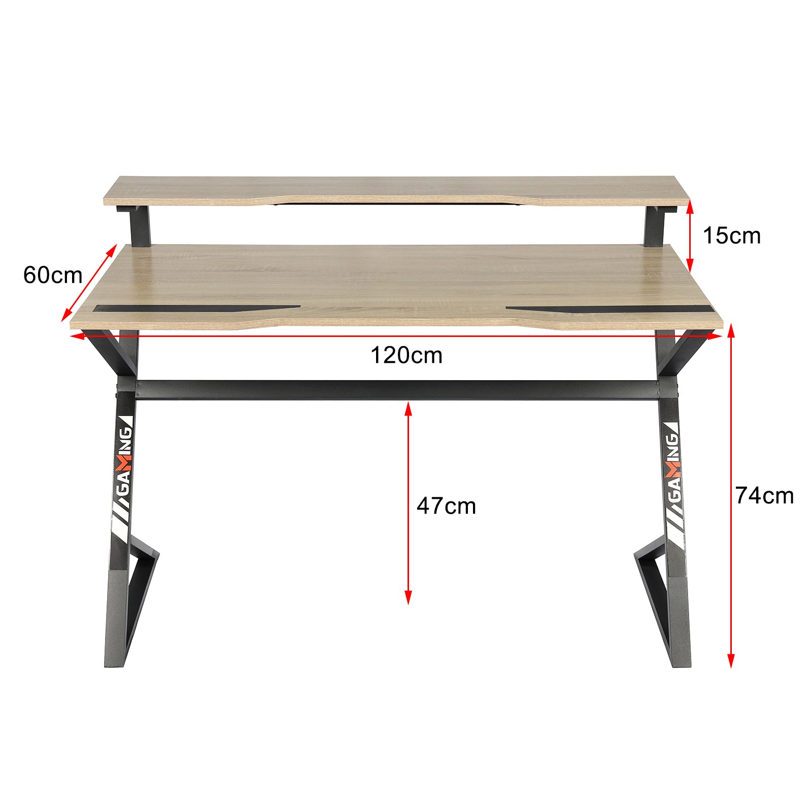 YES4HOMES Computer Desk, Sturdy Home Office Gaming Desk for Laptop, Modern Simple Style Writing Table, Multipurpose Workstation-Home & Garden > Home Office Accessories-PEROZ Accessories