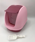 YES4PETS Portable Hooded Cat Toilet Litter Box Tray House With Scoop and Grid Tray Pink-Pet Care > Cat Supplies-PEROZ Accessories