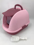 YES4PETS XL Portable Hooded Cat Toilet Litter Box Tray House with Charcoal Filter and Scoop Pink-Pet Care > Cat Supplies-PEROZ Accessories