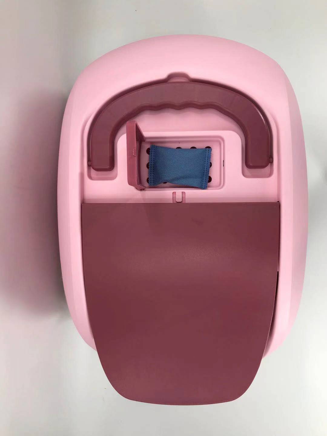 YES4PETS XL Portable Hooded Cat Toilet Litter Box Tray House with Charcoal Filter and Scoop Pink-Pet Care > Cat Supplies-PEROZ Accessories