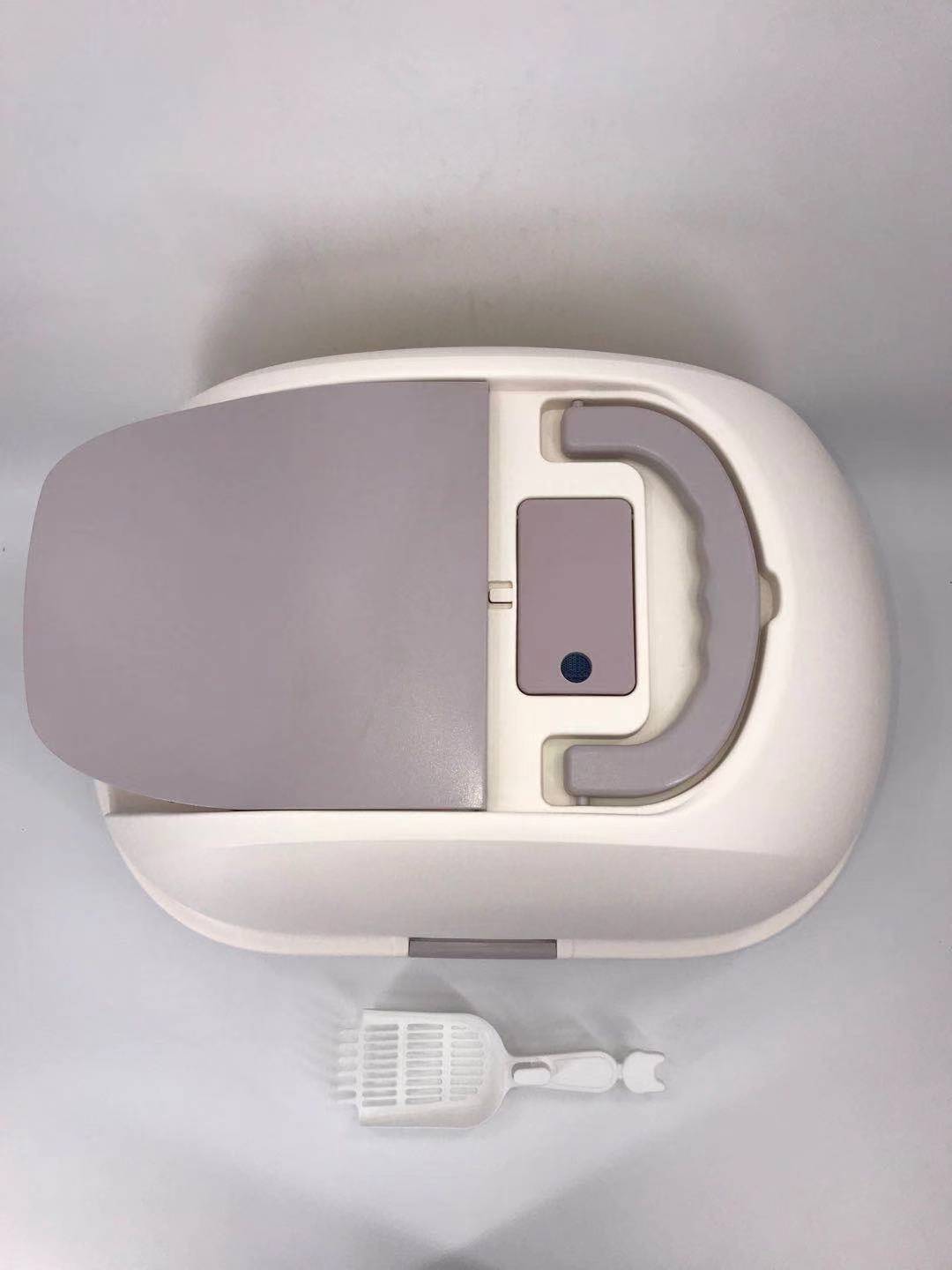 YES4PETS XL Portable Hooded Cat Toilet Litter Box Tray House w Charcoal Filter and Scoop White-Pet Care > Cat Supplies-PEROZ Accessories