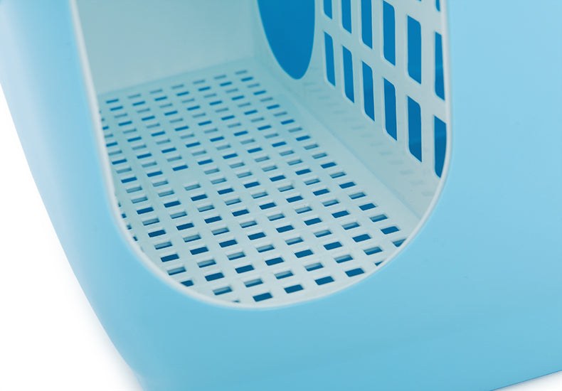 YES4PETS XL Portable Hooded Cat Toilet Litter Box Tray House with Handle and Scoop Blue-Pet Care > Cat Supplies-PEROZ Accessories