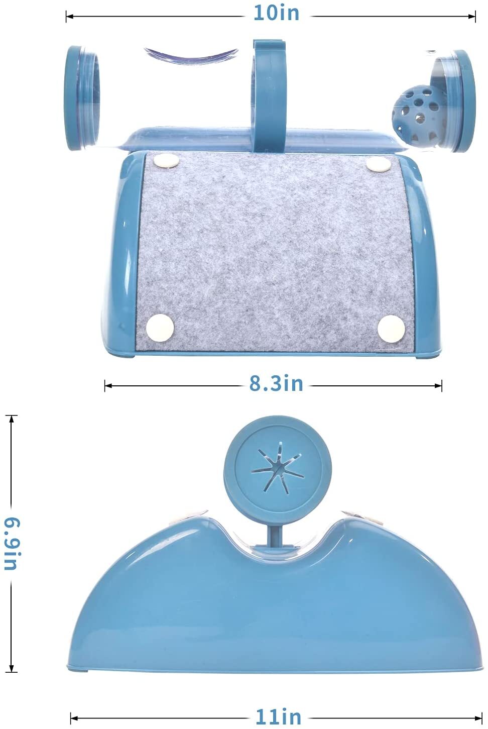 YES4PETS Cat Play Box Kit Pet Toy Kitten Toys Interactive Ball Peek Hunting Toy-Blue-Pet Care > Cat Supplies-PEROZ Accessories