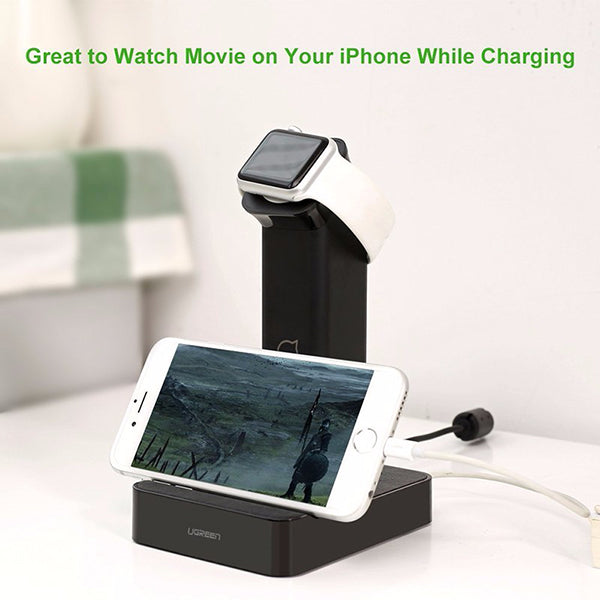 UGREEN Apple Watch Magnetic charging Dock - Black (30361)-Electronics > Computer Accessories-PEROZ Accessories