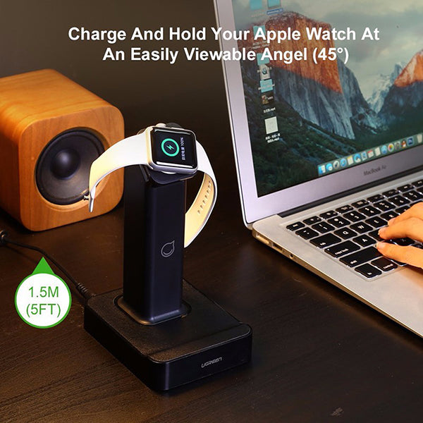 UGREEN Apple Watch Magnetic charging Dock - Black (30361)-Electronics > Computer Accessories-PEROZ Accessories