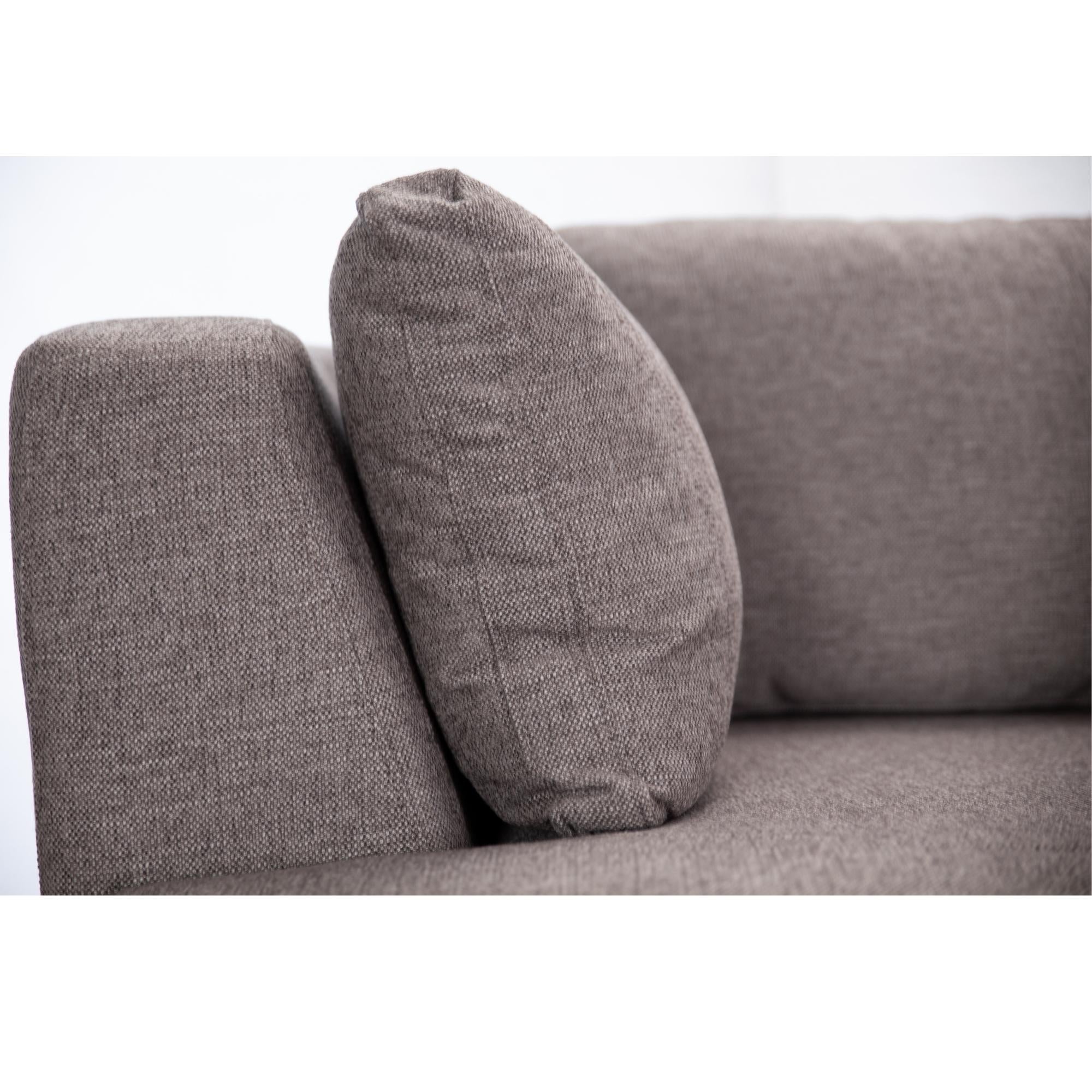 Sunshine Single Sofa Love Chair Fabric Swivel Armchair - Grey-Furniture > Sofas-PEROZ Accessories