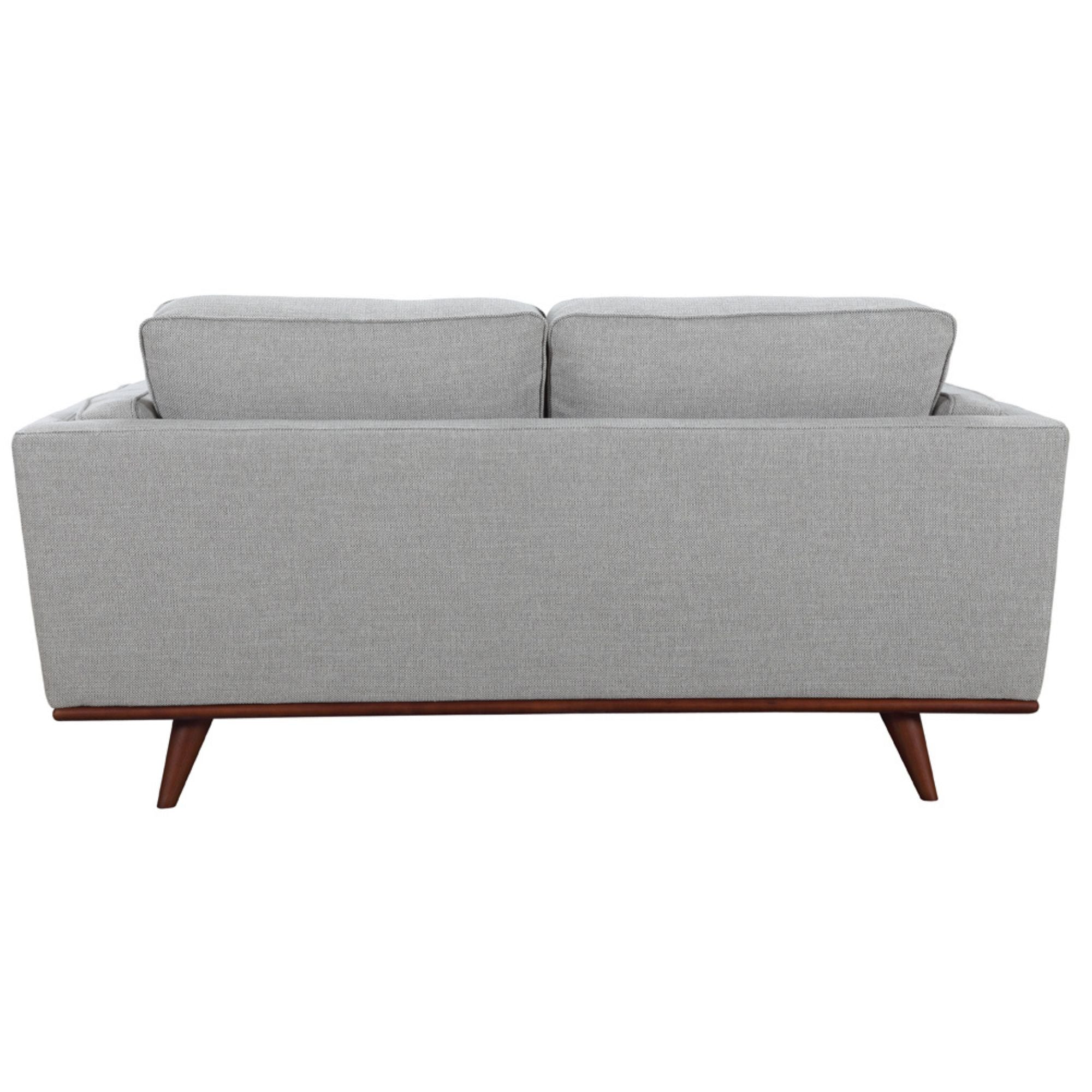 Petalsoft 2 Seater Sofa Fabric Uplholstered Lounge Couch - Grey-Furniture > Sofas-PEROZ Accessories
