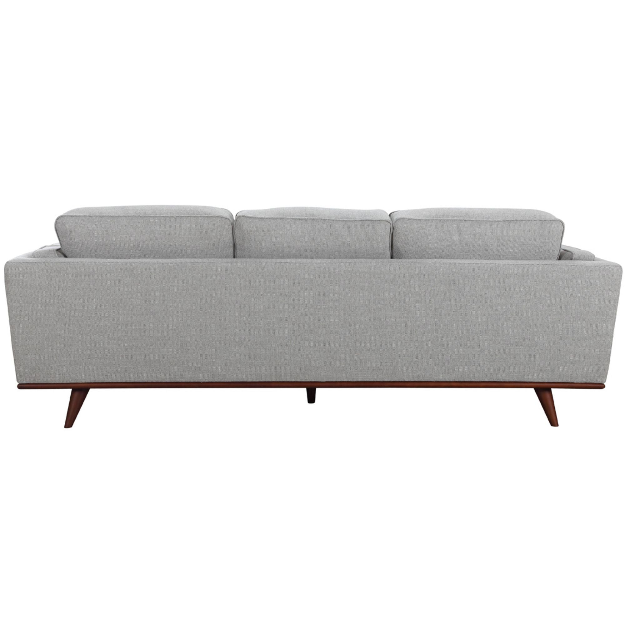 Petalsoft 3 Seater Sofa Fabric Uplholstered Lounge Couch - Grey-Furniture > Sofas-PEROZ Accessories