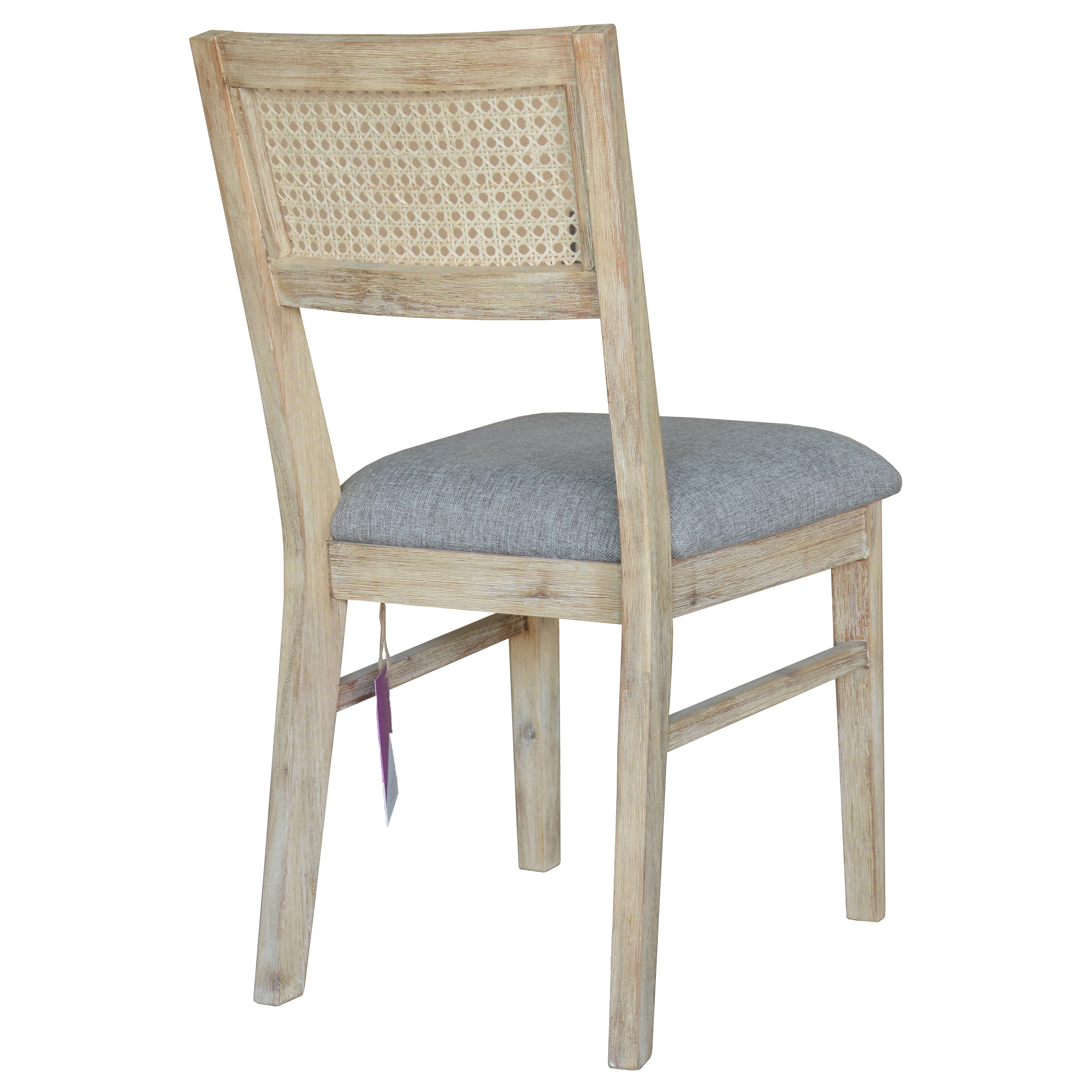 Grevillea Dining Chair Set of 2 Solid Acacia Timber Wood Rattan Furniture -Brown-Furniture > Dining-PEROZ Accessories