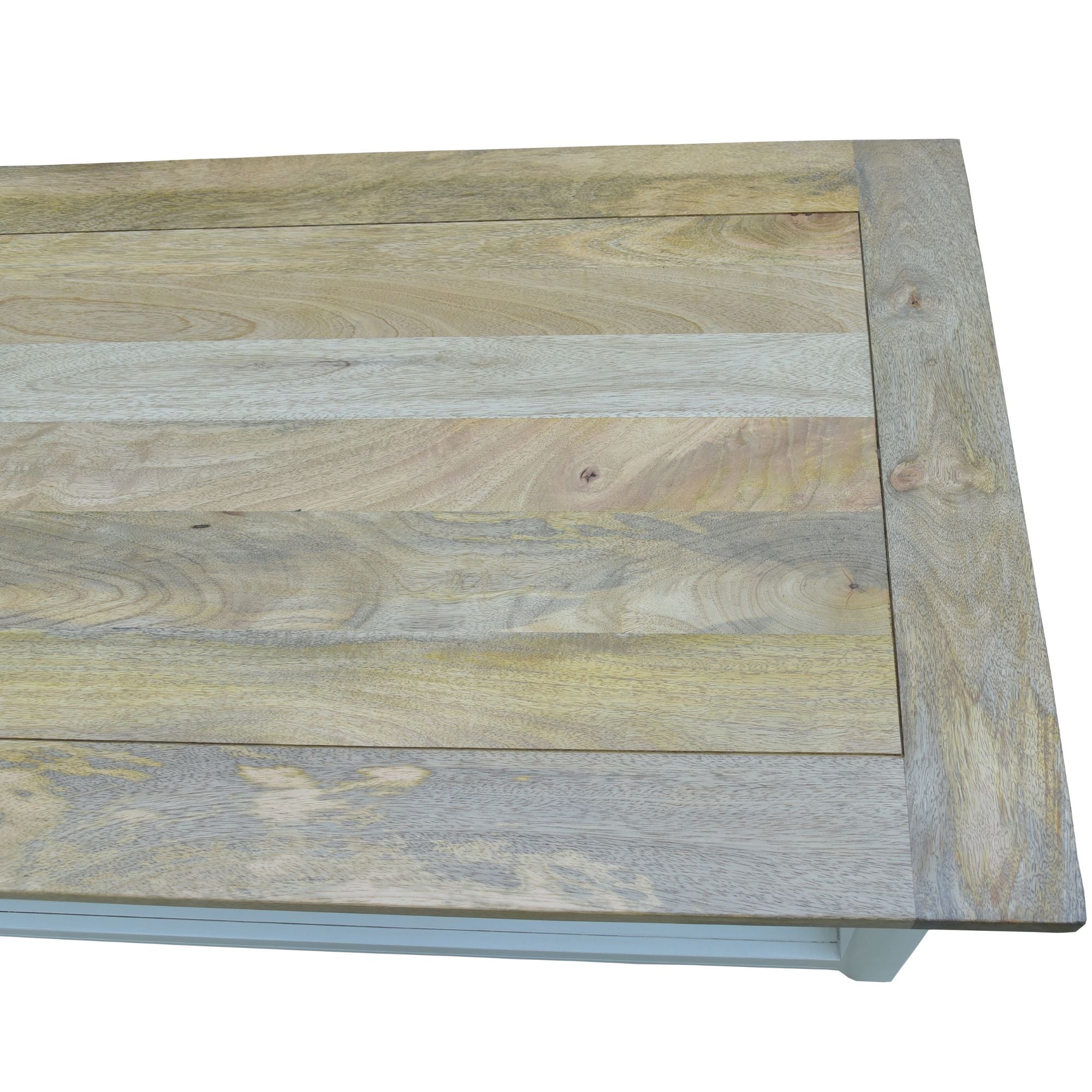 Lavasa Coffee Table 130cm 4 Drawers Solid Mango Wood Modern Farmhouse Furniture-Furniture > Living Room-PEROZ Accessories