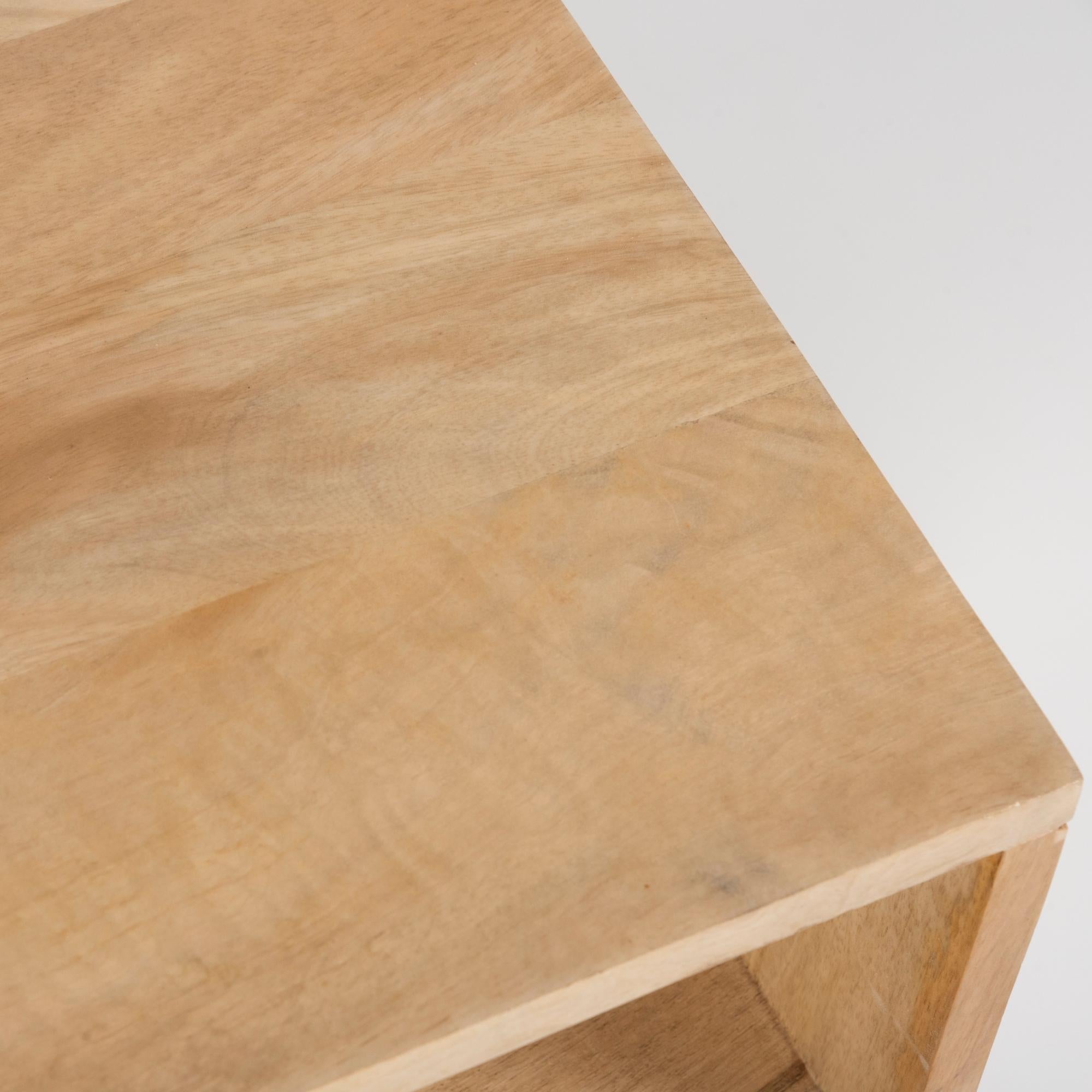 Martina Coffee Table 115cm Solid Mango Timber Wood Rattan Furniture-Furniture > Living Room-PEROZ Accessories