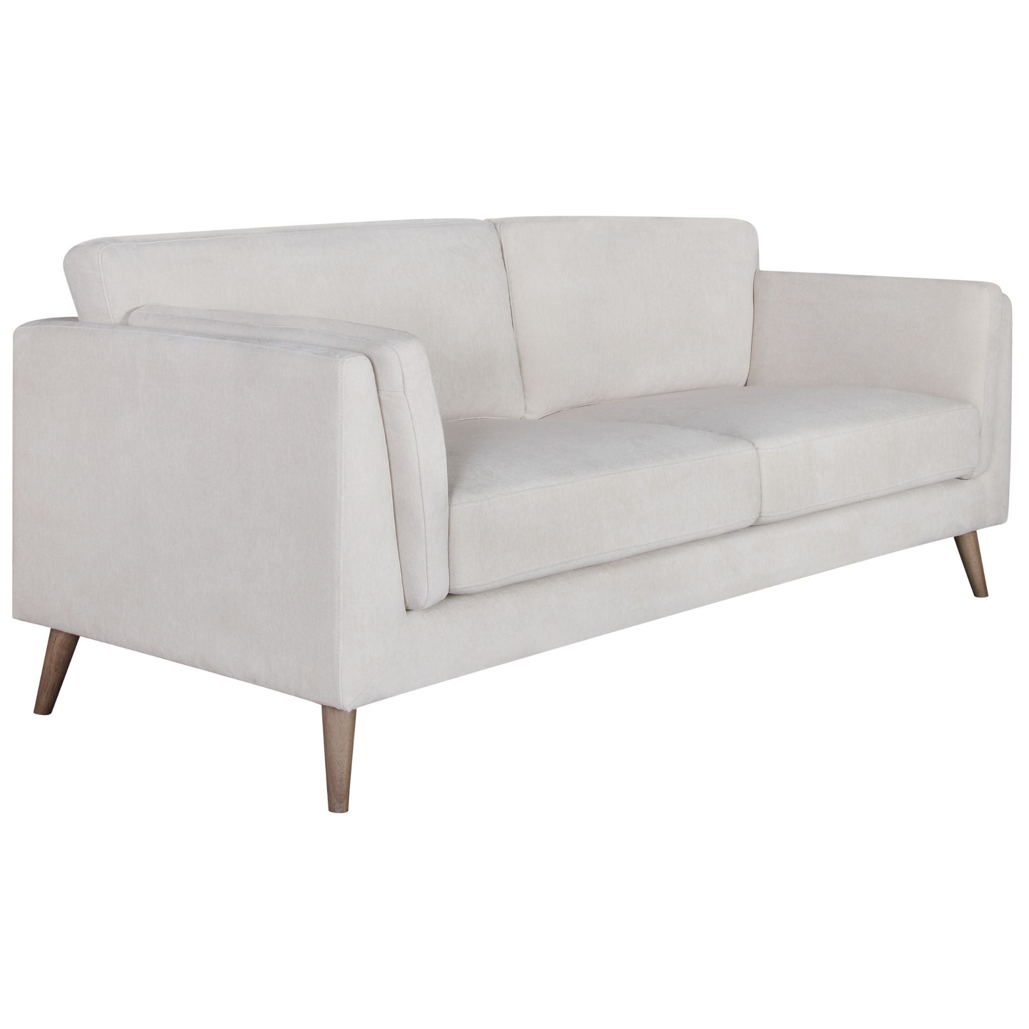 Nooa 3 Seater Sofa Fabric Uplholstered Lounge Couch - Stone-Furniture > Sofas-PEROZ Accessories