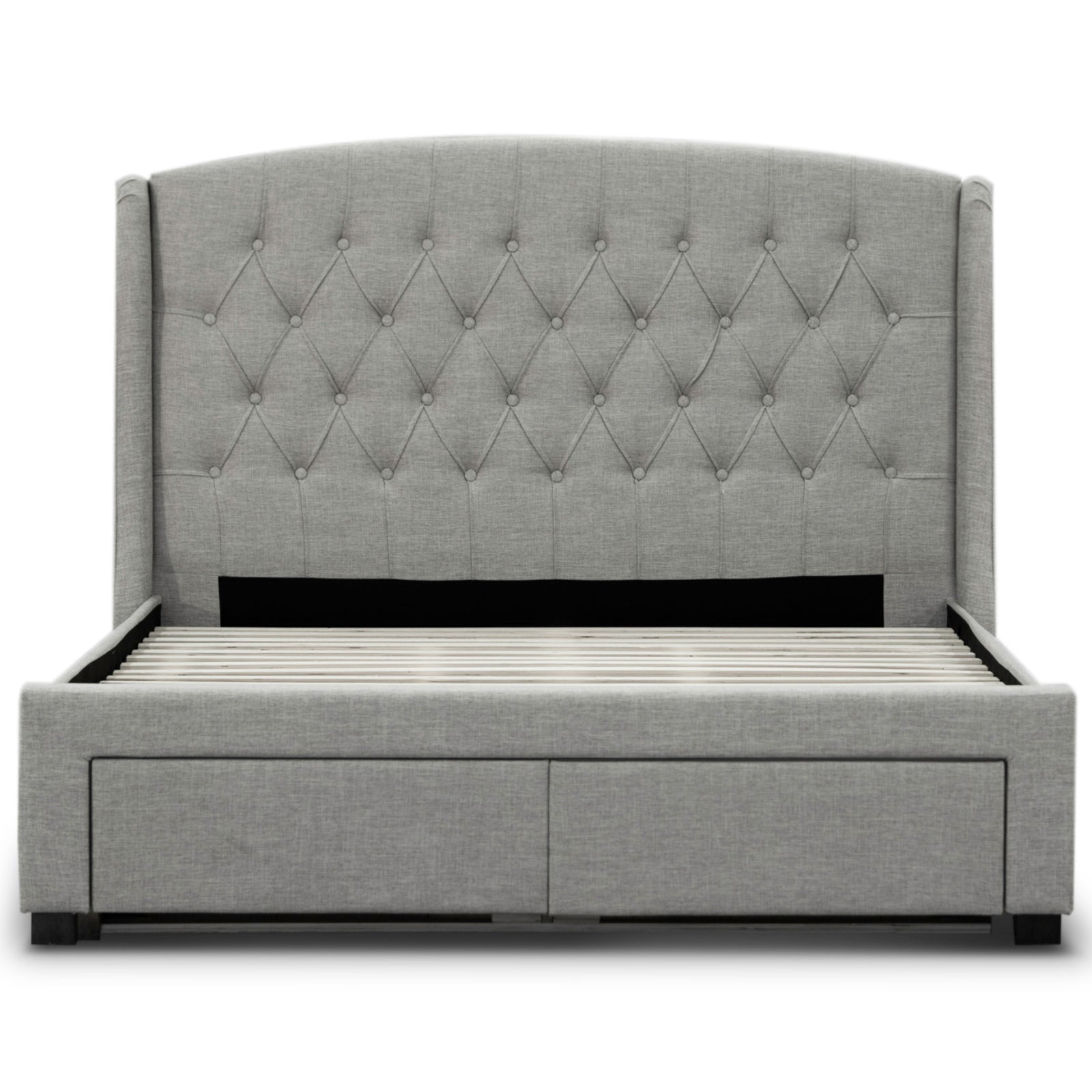 Honeydew Double Size Bed Frame Timber Mattress Base With Storage Drawers - Beige-Furniture > Bedroom-PEROZ Accessories