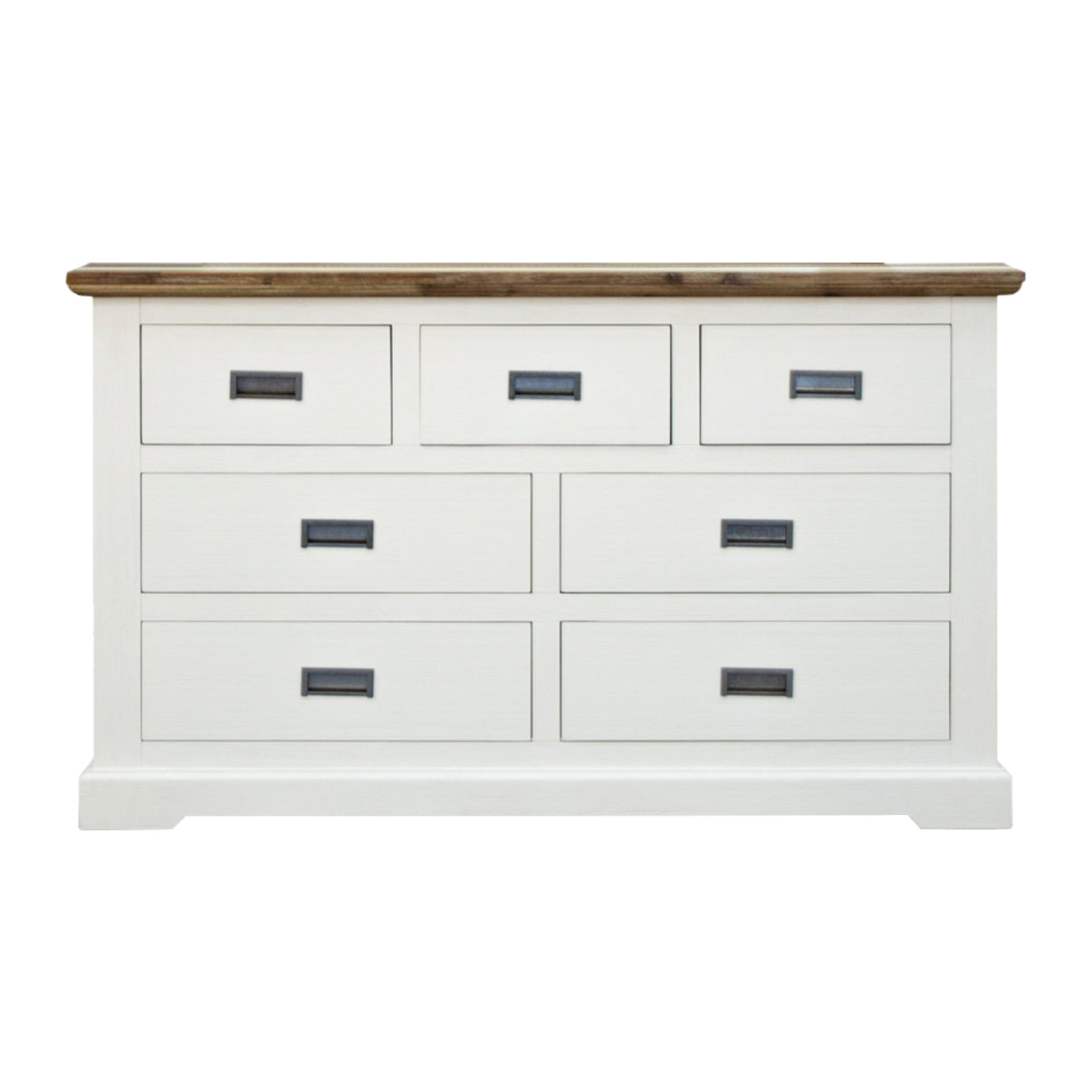 Orville Dresser 7 Chest of Drawers Solid Wood Storage Cabinet - Multi Color-Furniture > Bedroom-PEROZ Accessories