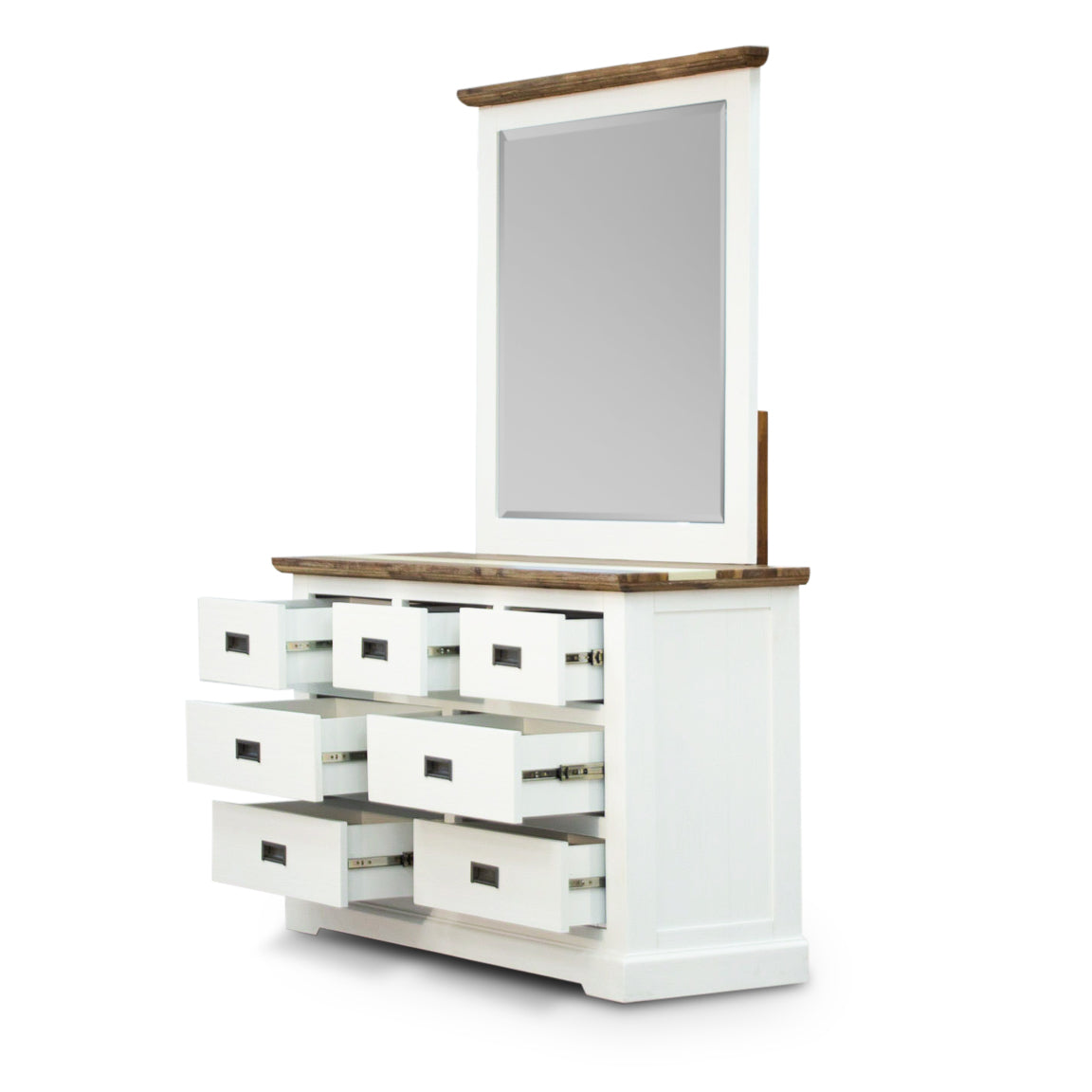 Orville Dresser 7 Chest of Drawers Solid Wood Storage Cabinet - Multi Color-Furniture > Bedroom-PEROZ Accessories