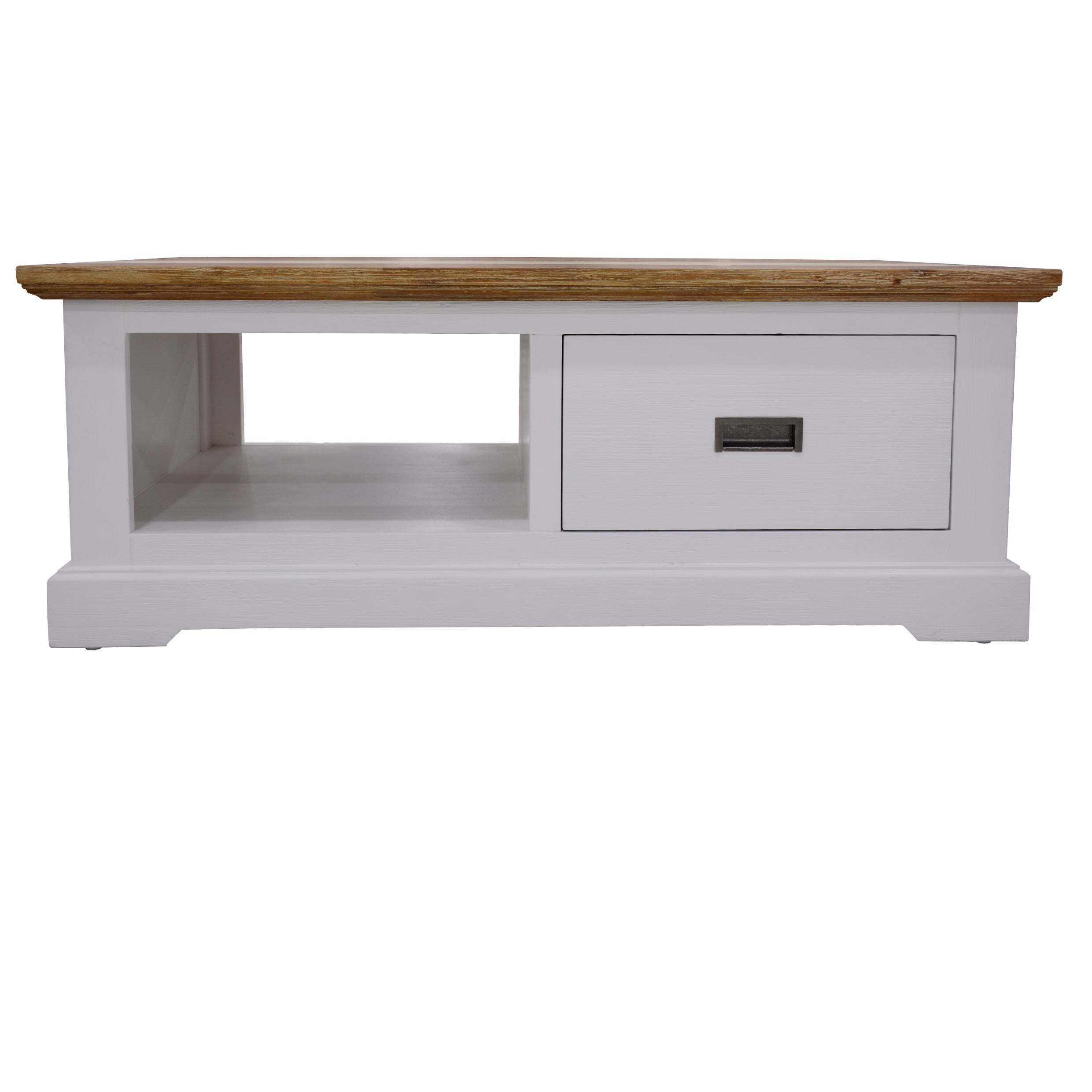 Orville Coffee Table 120cm 1 Drawer Solid Acacia Timber Wood - Multi Color-Furniture > Living Room-PEROZ Accessories