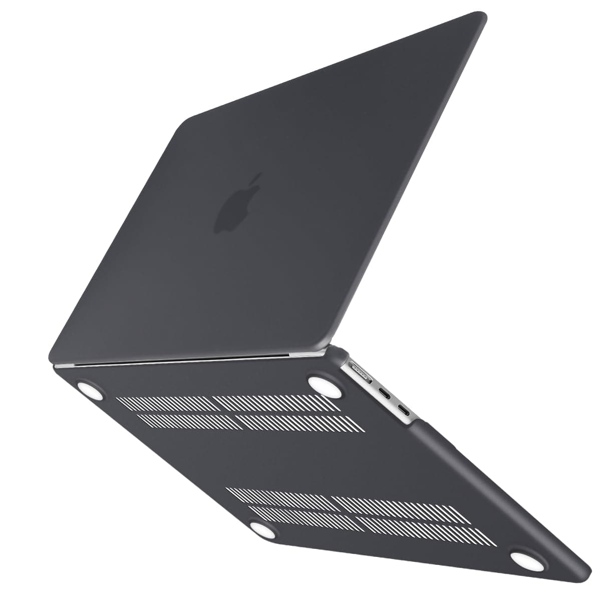 15 inch Air 2023 MacBook Air Matte Case A2941 M2 Chip Hard Shell Case Keyboard Cover Black-Electronics > Computer Accessories-PEROZ Accessories