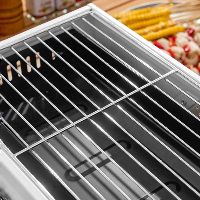 Foldable Portable Charcoal Frying Grill Grilling Outdoor Tabletop BBQ Grill For Camping Hiking Picnics-Appliances > Kitchen Appliances-PEROZ Accessories