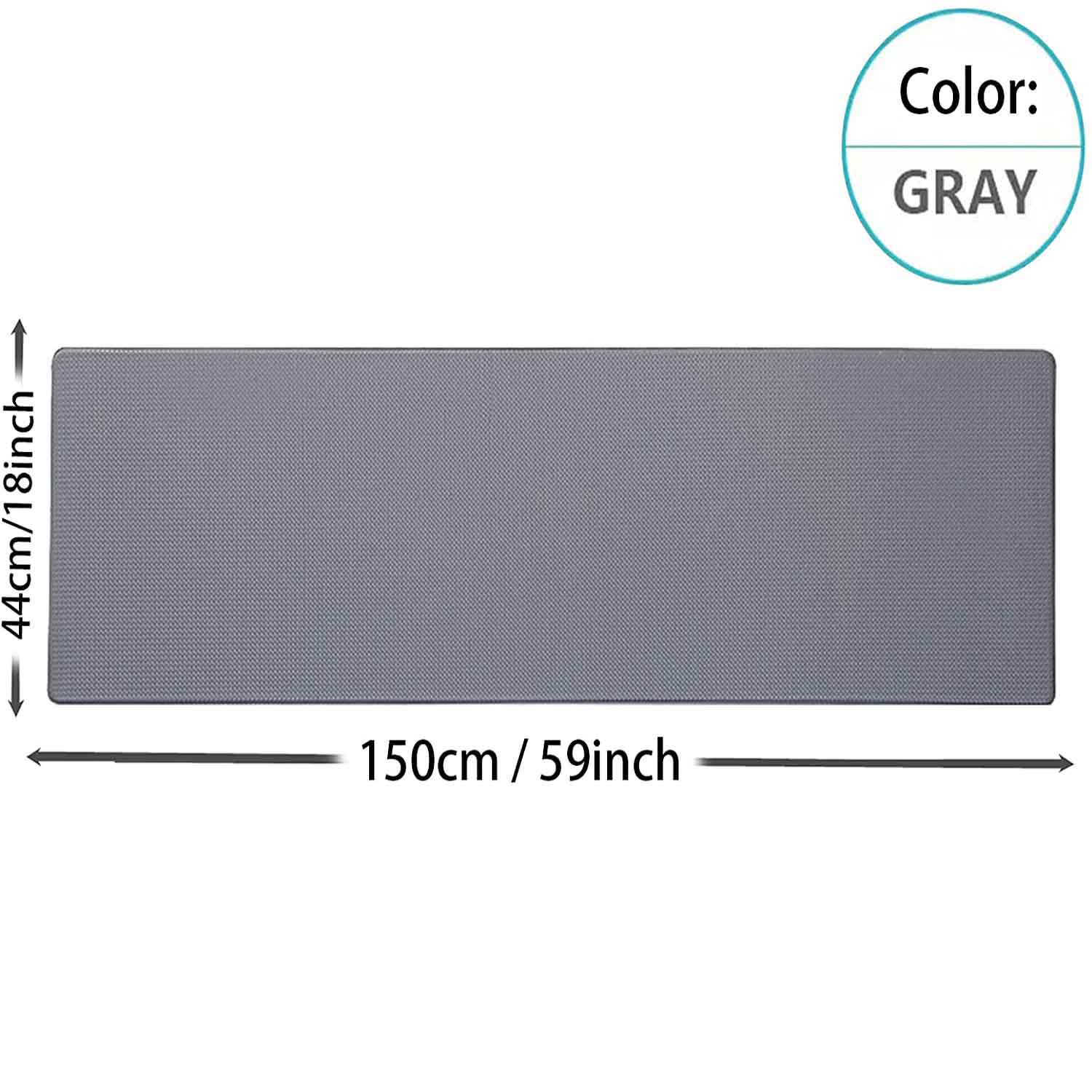 150cm Kitchen Anti-Skid Anti Fatigue Pu Leather Floor mat, Kitchen Rug-Home & Garden > Rugs-PEROZ Accessories