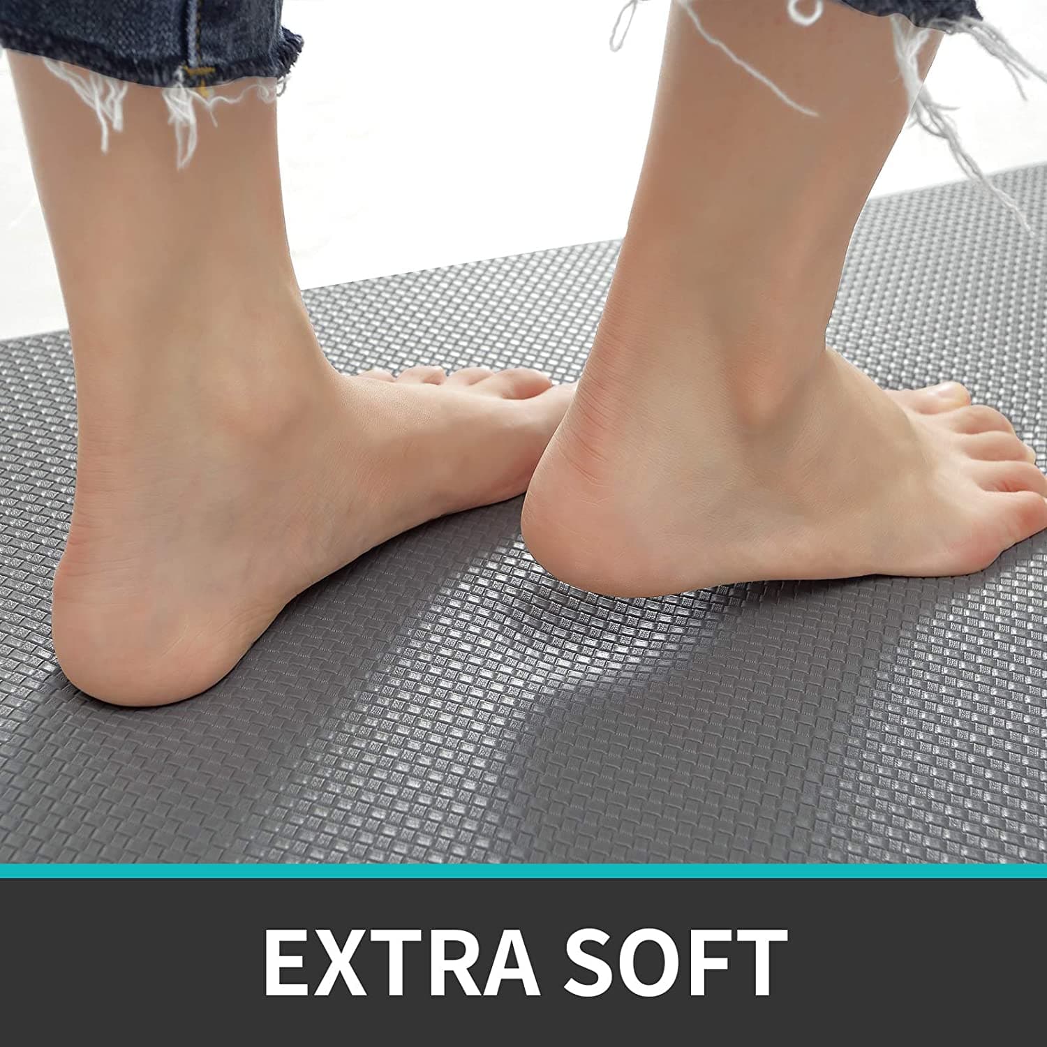 150cm Kitchen Anti-Skid Anti Fatigue Pu Leather Floor mat, Kitchen Rug-Home & Garden > Rugs-PEROZ Accessories