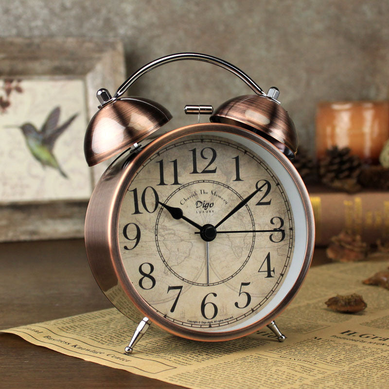 Dual Alarm Clock Twin Bell Alarm Clock, Bedroom Table Desk Alarm Clock Backlight-Home & Garden > Decor-PEROZ Accessories