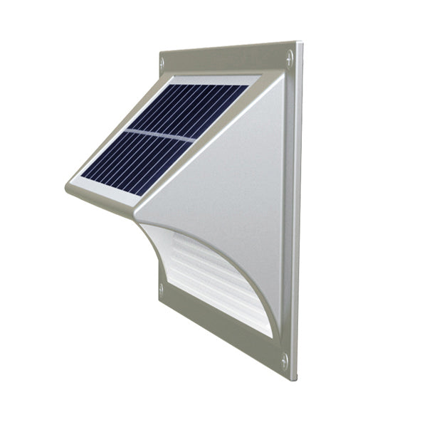 Solar Step Light – Warm White with Silver Case-Home & Garden > Garden Lights-PEROZ Accessories