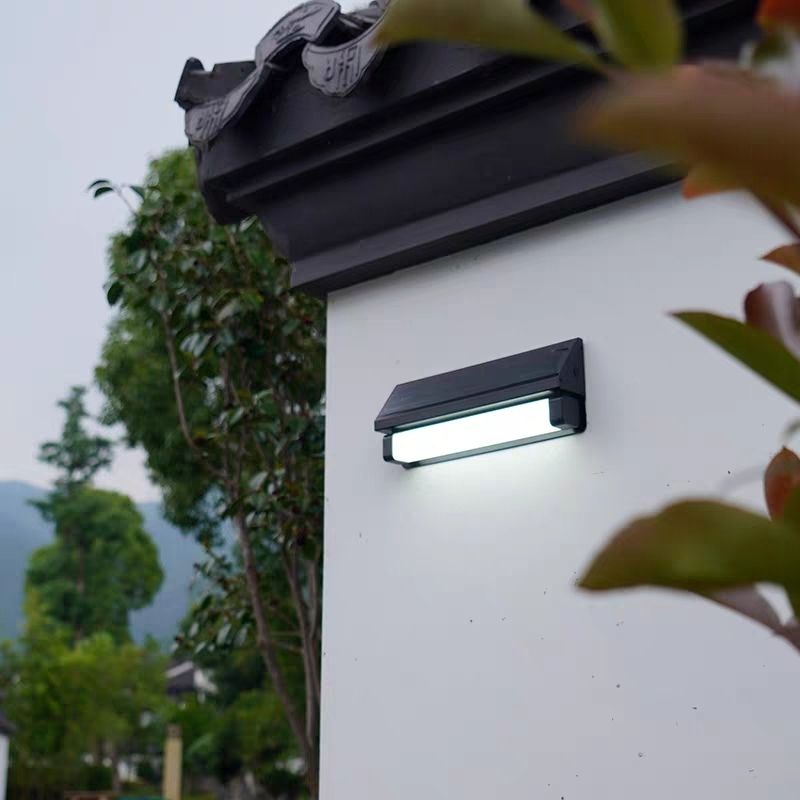Solar LED Wall Light with Motion Sensor for Outdoor Walls and Business Signs-Home & Garden > Garden Lights-PEROZ Accessories