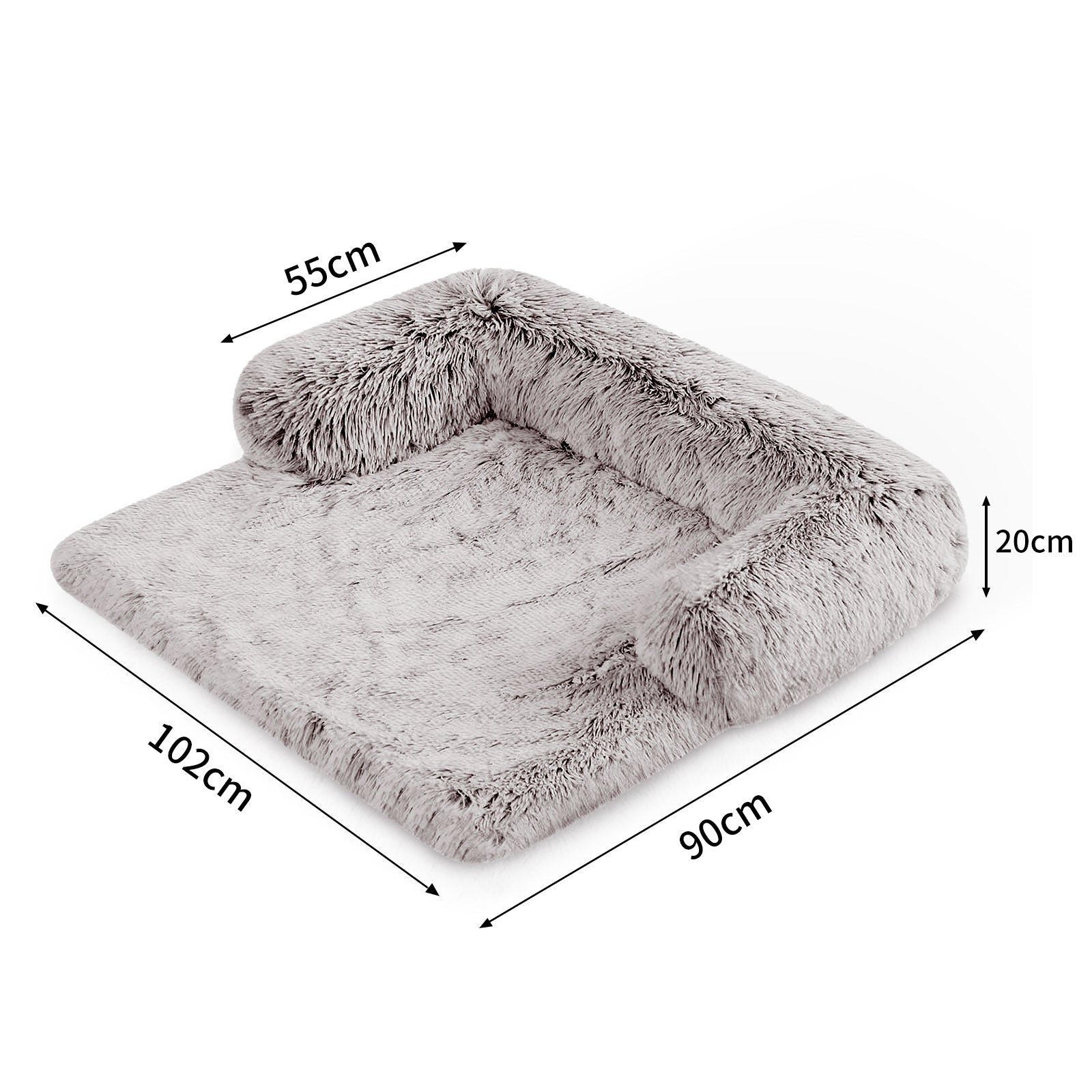 Pet Sofa Bed Dog Calming Sofa Cover Protector Cushion Plush Mat L-Pet Beds-PEROZ Accessories