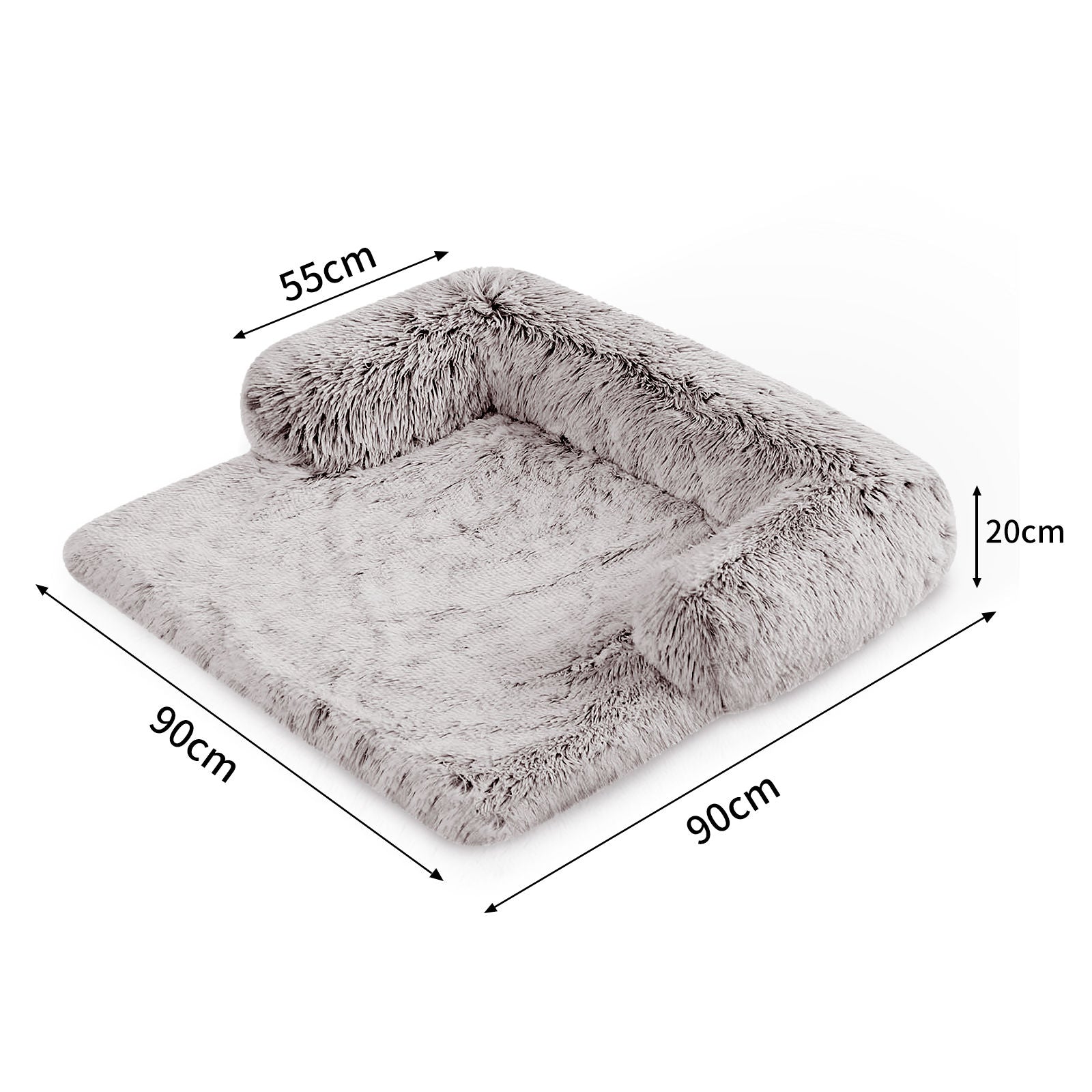 Pet Sofa Bed Dog Calming Sofa Cover Protector Cushion Plush Mat M-Pet Beds-PEROZ Accessories