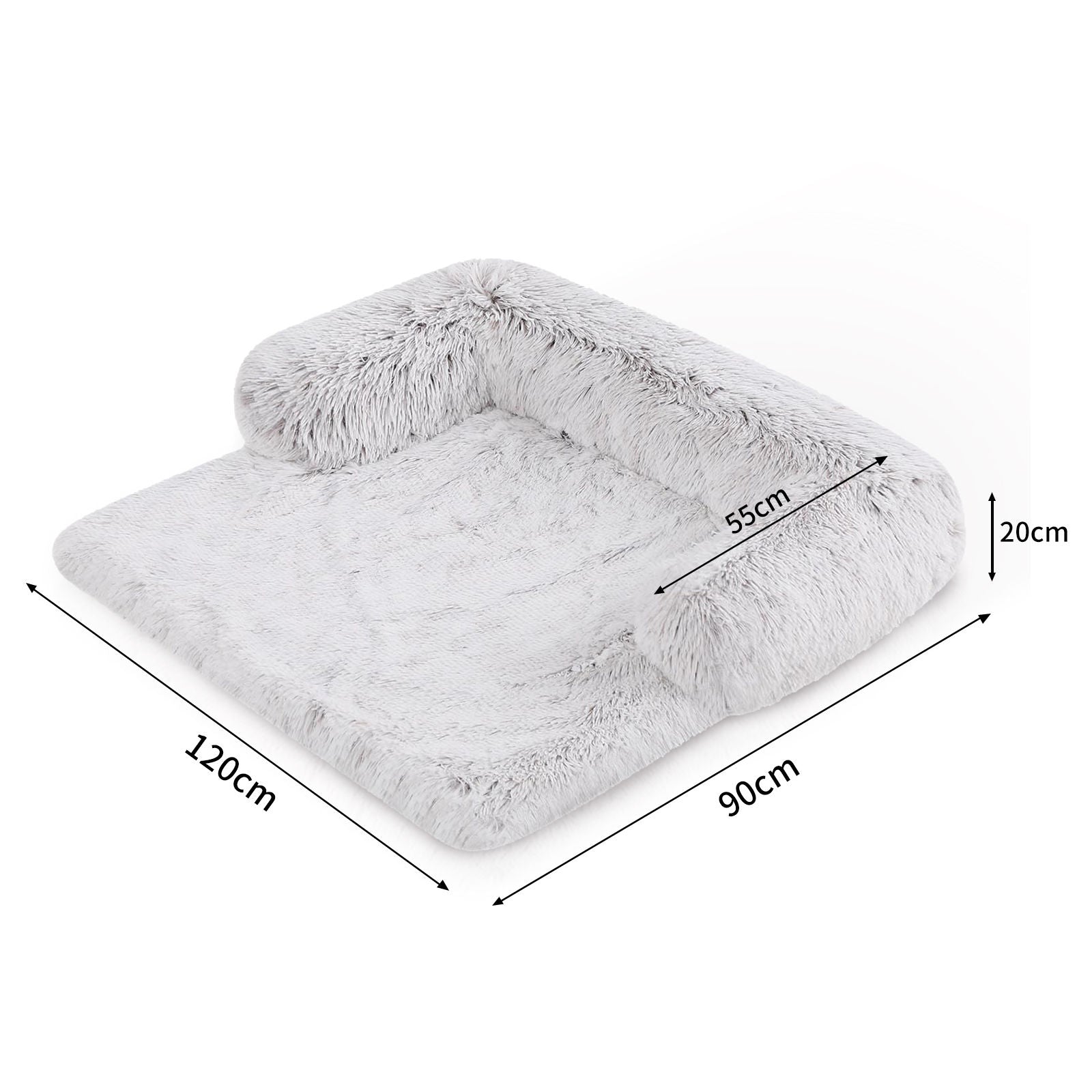 Kids Pet Sofa Bed Dog Cat Calming Waterproof Sofa Cover Protector Slipcovers XL-Pet Beds-PEROZ Accessories