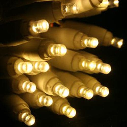 1 Set of 20 LED Plain Warm White Bulb Battery Powered String Lights Christmas Gift Home Wedding Party Bedroom Decoration Table Centrepiece-Occasions > Lights-PEROZ Accessories