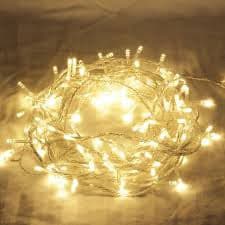 1 Set of 20 LED Plain Warm White Bulb Battery Powered String Lights Christmas Gift Home Wedding Party Bedroom Decoration Table Centrepiece-Occasions > Lights-PEROZ Accessories