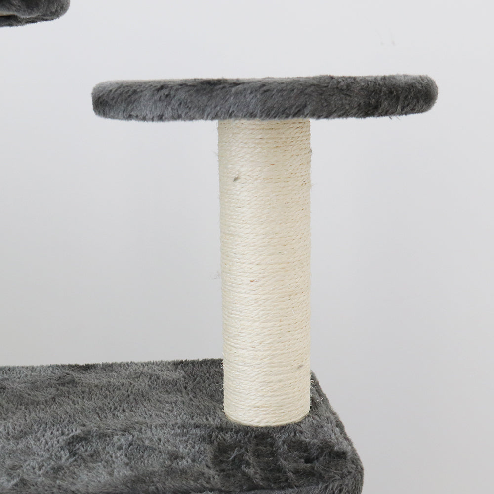 CATIO Chipboard Flannel Cat Scratching Tree - Abstract Deluxe 50x50x127cm-Pet Care > Toys-PEROZ Accessories