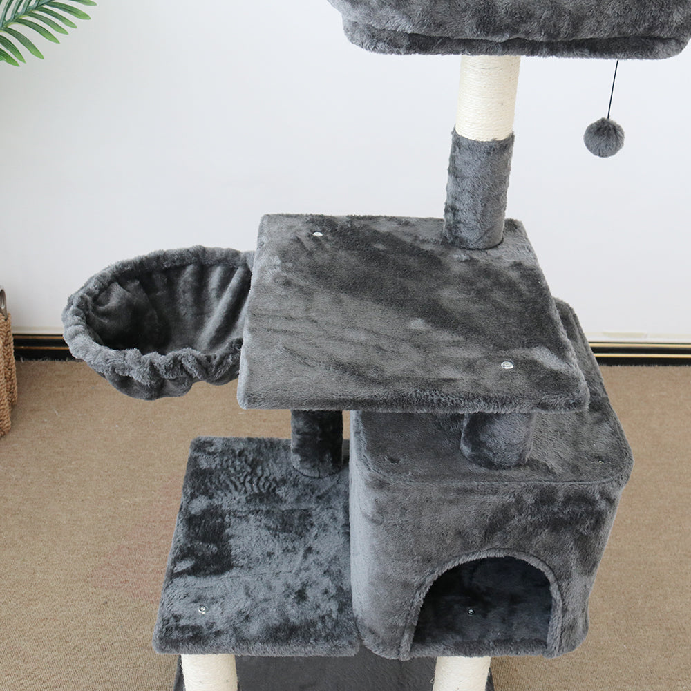 CATIO Chipboard Flannel Cat Scratching Tree - Abode 112cm-Pet Care > Toys-PEROZ Accessories