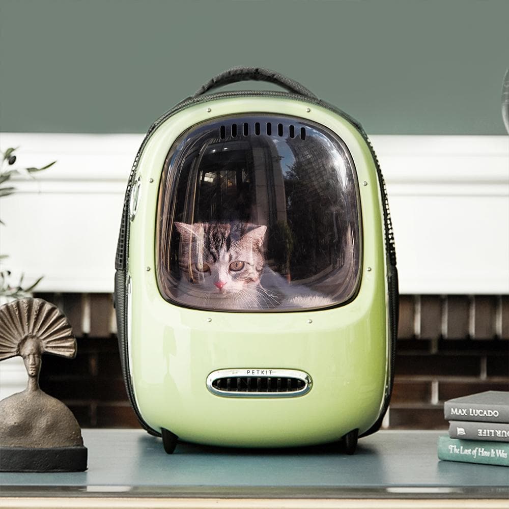 PETKIT Evertravel- Cat Backpack- Green-Pet Care > Dog Supplies-PEROZ Accessories