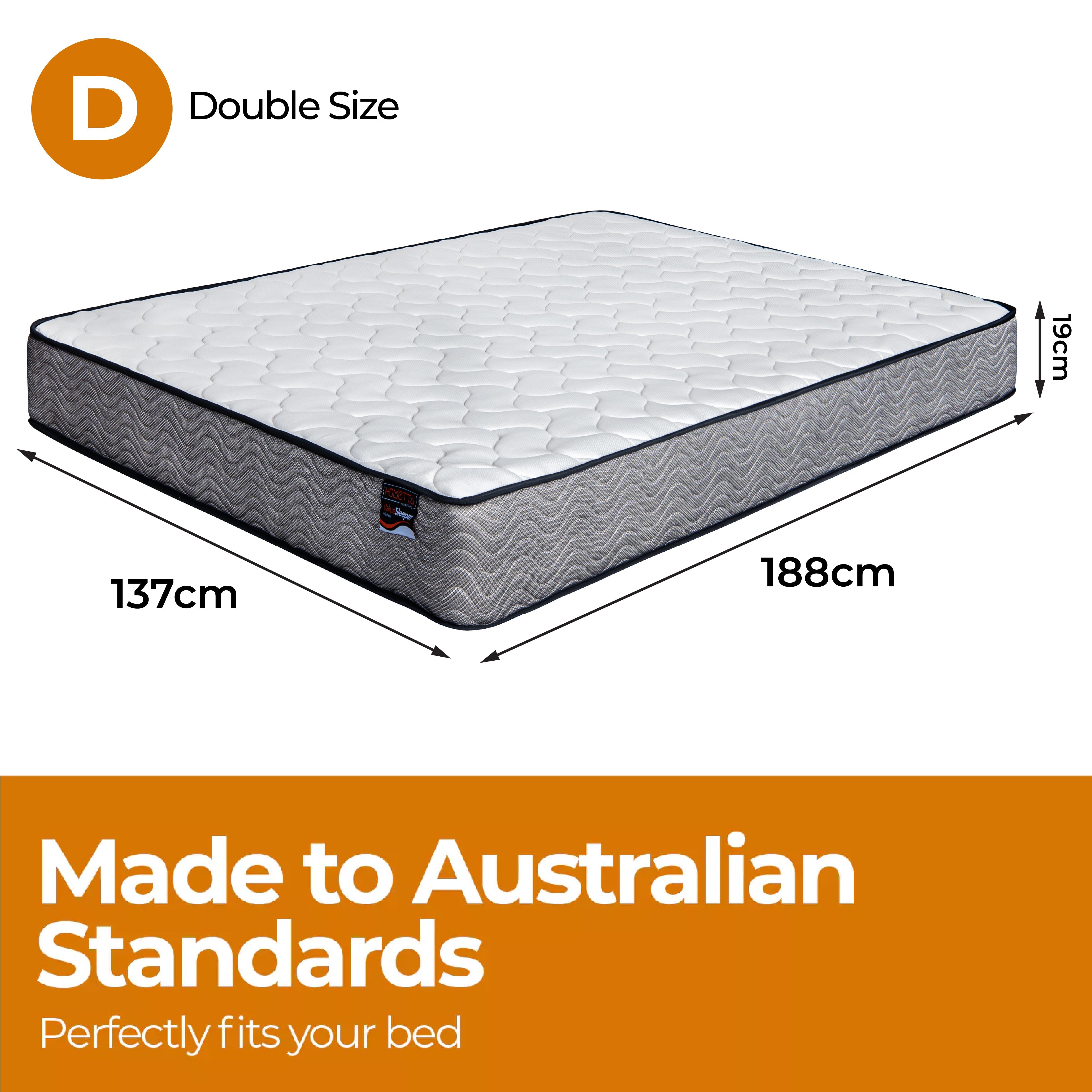 ValueSleeper 3-Zone Orthopaedic Pocket Spring Double Mattress-Furniture > Mattresses-PEROZ Accessories