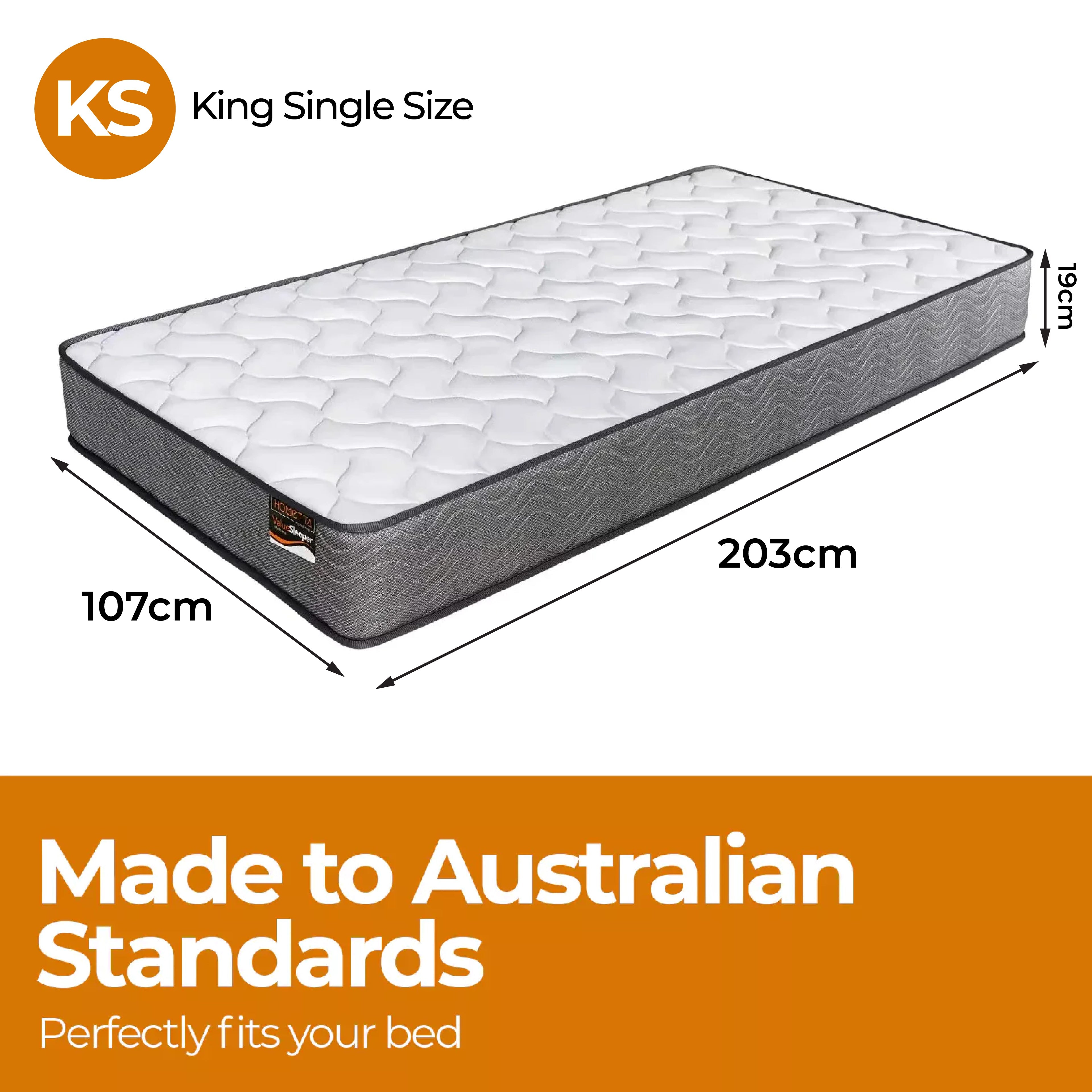 ValueSleeper 3-Zone Orthopaedic Pocket Spring King Single Mattress-Furniture > Mattresses-PEROZ Accessories