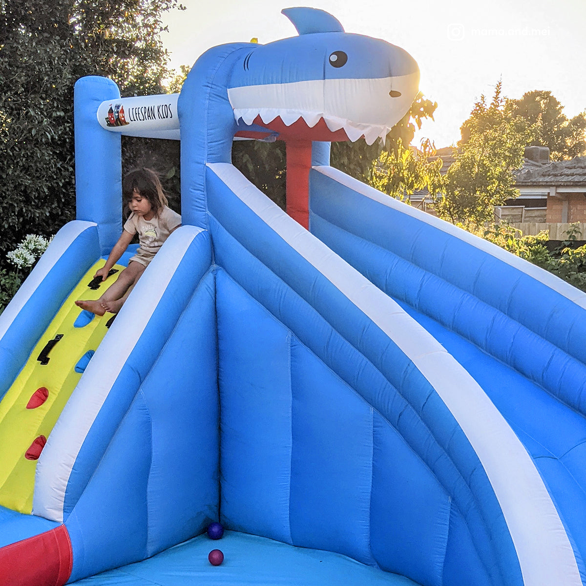 Lifespan Kids Sharky Slide & Splash Inflatable-Baby & Kids > Toys-PEROZ Accessories