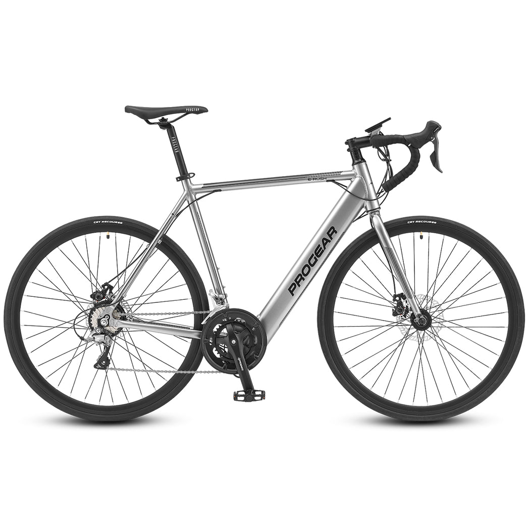 Progear Bikes E-Rush E-Road Bike 700*56cm Grey-Sports & Fitness > Bikes & Accessories-PEROZ Accessories