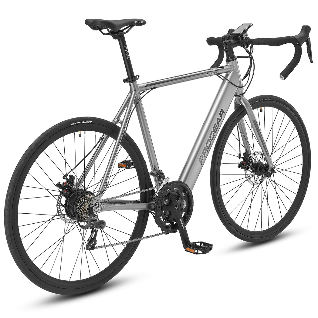 Progear Bikes E-Rush E-Road Bike 700*56cm Grey-Sports & Fitness > Bikes & Accessories-PEROZ Accessories