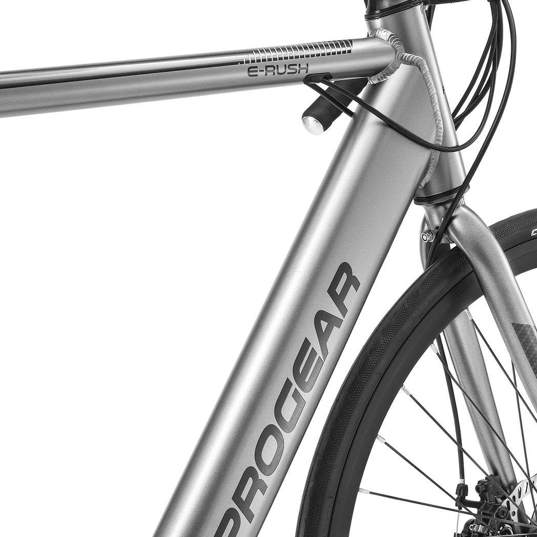 Progear Bikes E-Rush E-Road Bike 700*56cm Grey-Sports & Fitness > Bikes & Accessories-PEROZ Accessories