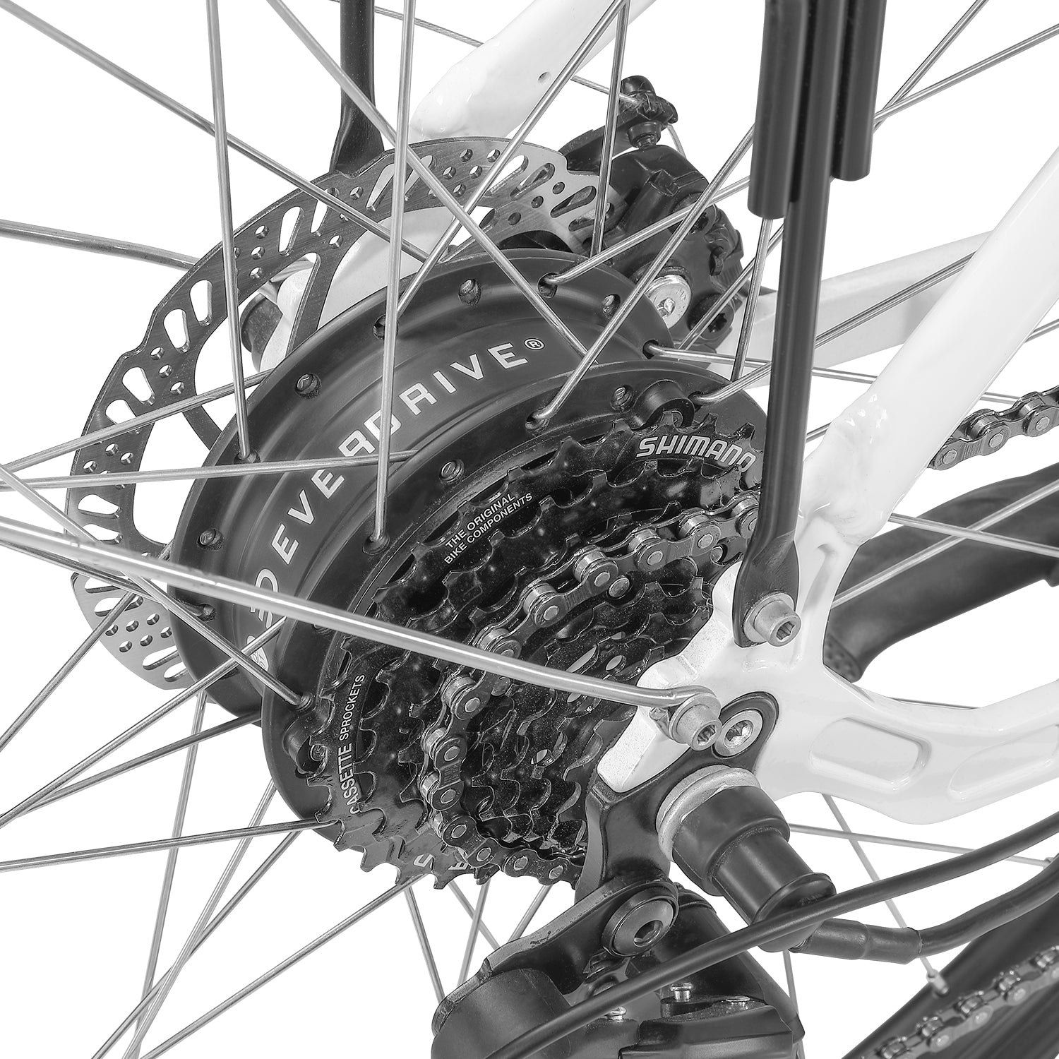 Progear Bikes E-Sierra Hybrid E-Bike Ladies 700c*17" in Whisper White-Sports & Fitness > Bikes & Accessories-PEROZ Accessories