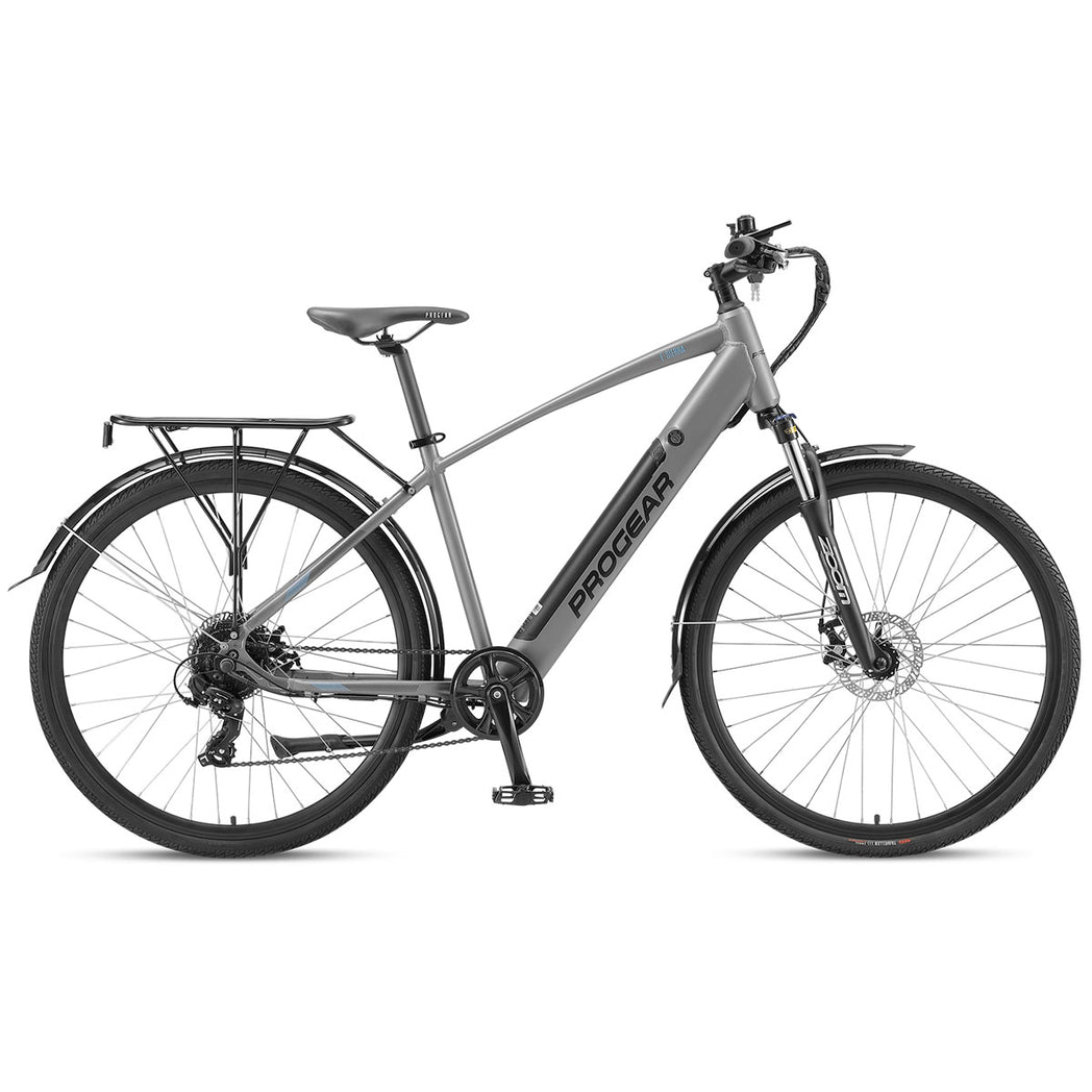 Progear Bikes E-Sierra Hybrid E-Bike Mens 700c*18" in Shadow-Sports & Fitness > Bikes & Accessories-PEROZ Accessories