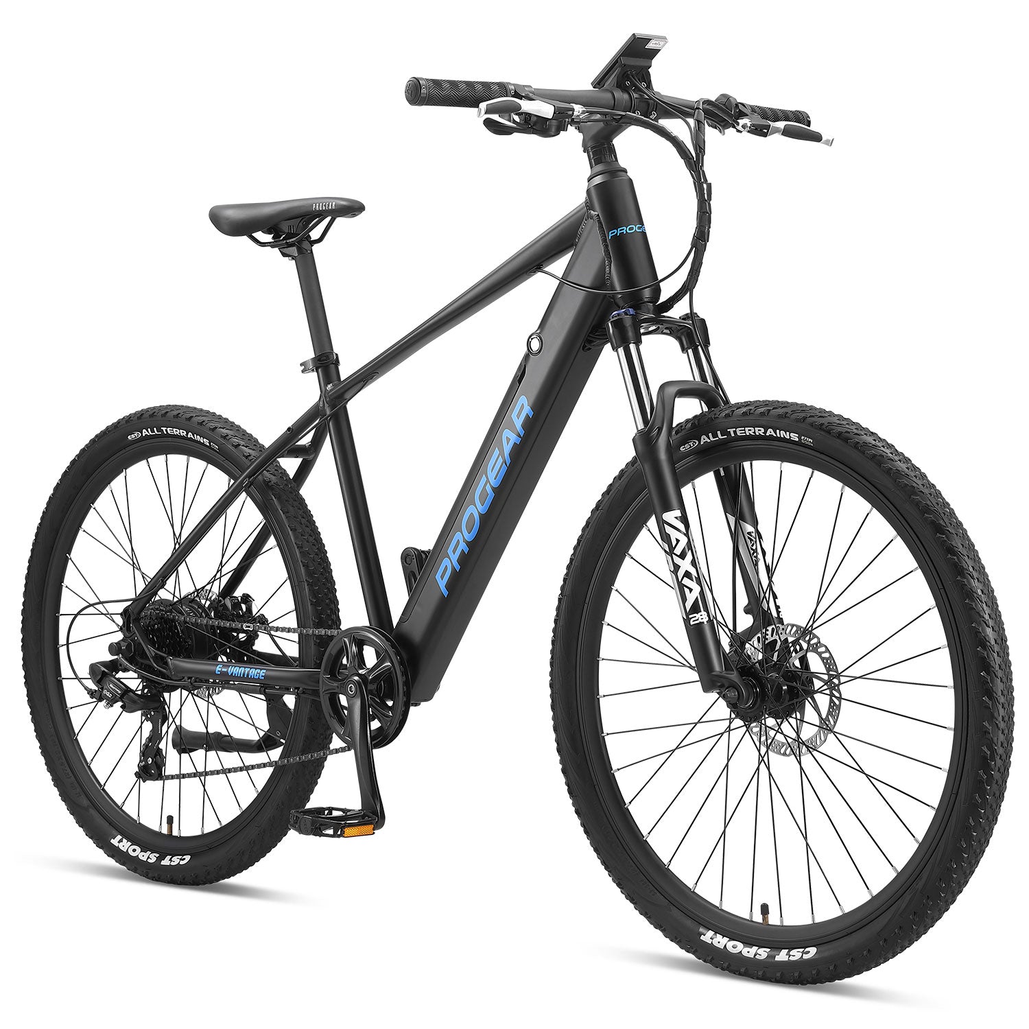 Progear Bikes E-Vantage MTB E-Bike 27.5*18" in Black Shadow-Sports & Fitness > Bikes & Accessories-PEROZ Accessories