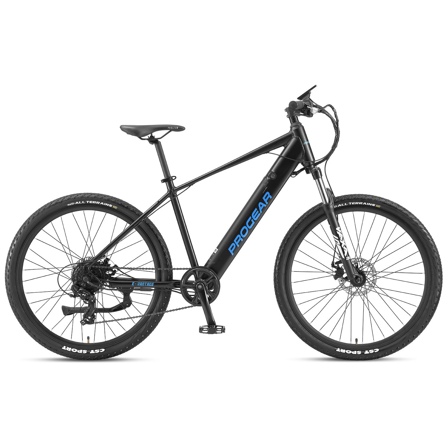 Progear Bikes E-Vantage MTB E-Bike 27.5*18" in Black Shadow-Sports & Fitness > Bikes & Accessories-PEROZ Accessories