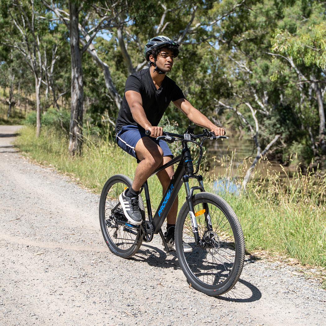 Progear Bikes E-Vantage MTB E-Bike 27.5*18" in Black Shadow-Sports & Fitness > Bikes & Accessories-PEROZ Accessories