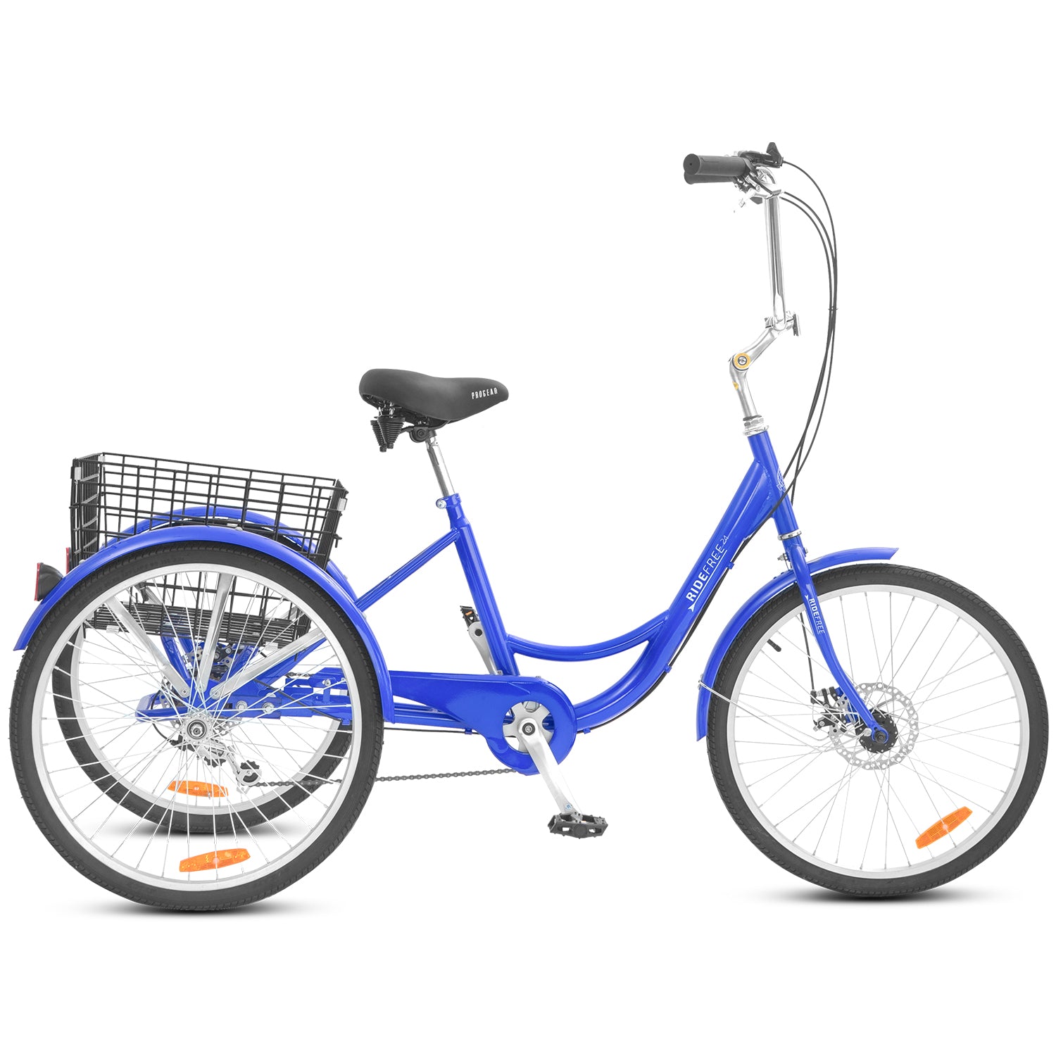 Progear Bikes RideFree Trike 24" Blue-Sports & Fitness > Bikes & Accessories-PEROZ Accessories