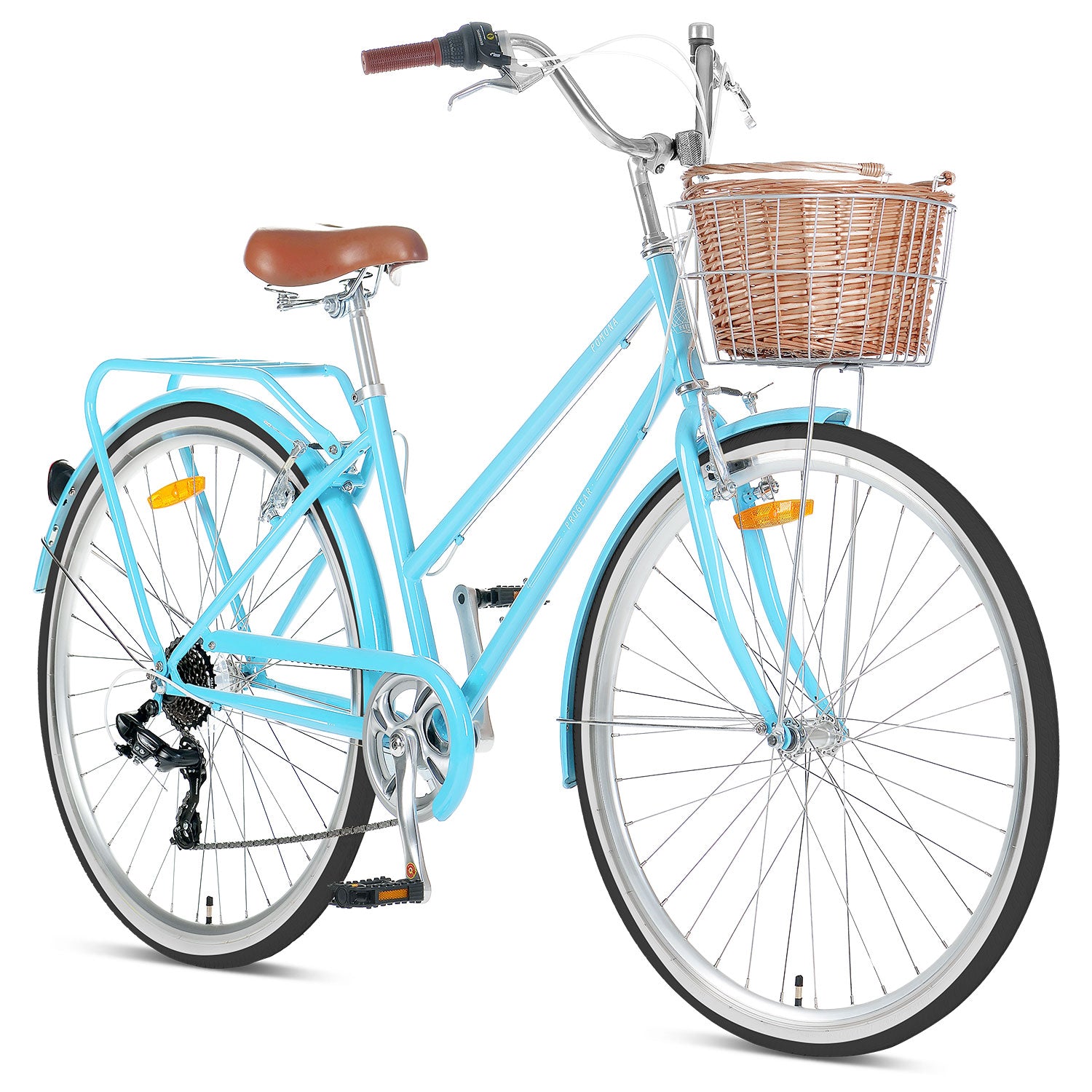 Progear Bikes Pomona Retro/Vintage Ladies Bike 700c*17" in Blue-Sports & Fitness > Bikes & Accessories-PEROZ Accessories