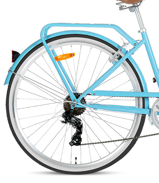 Progear Bikes Pomona Retro/Vintage Ladies Bike 700c*17" in Blue-Sports & Fitness > Bikes & Accessories-PEROZ Accessories