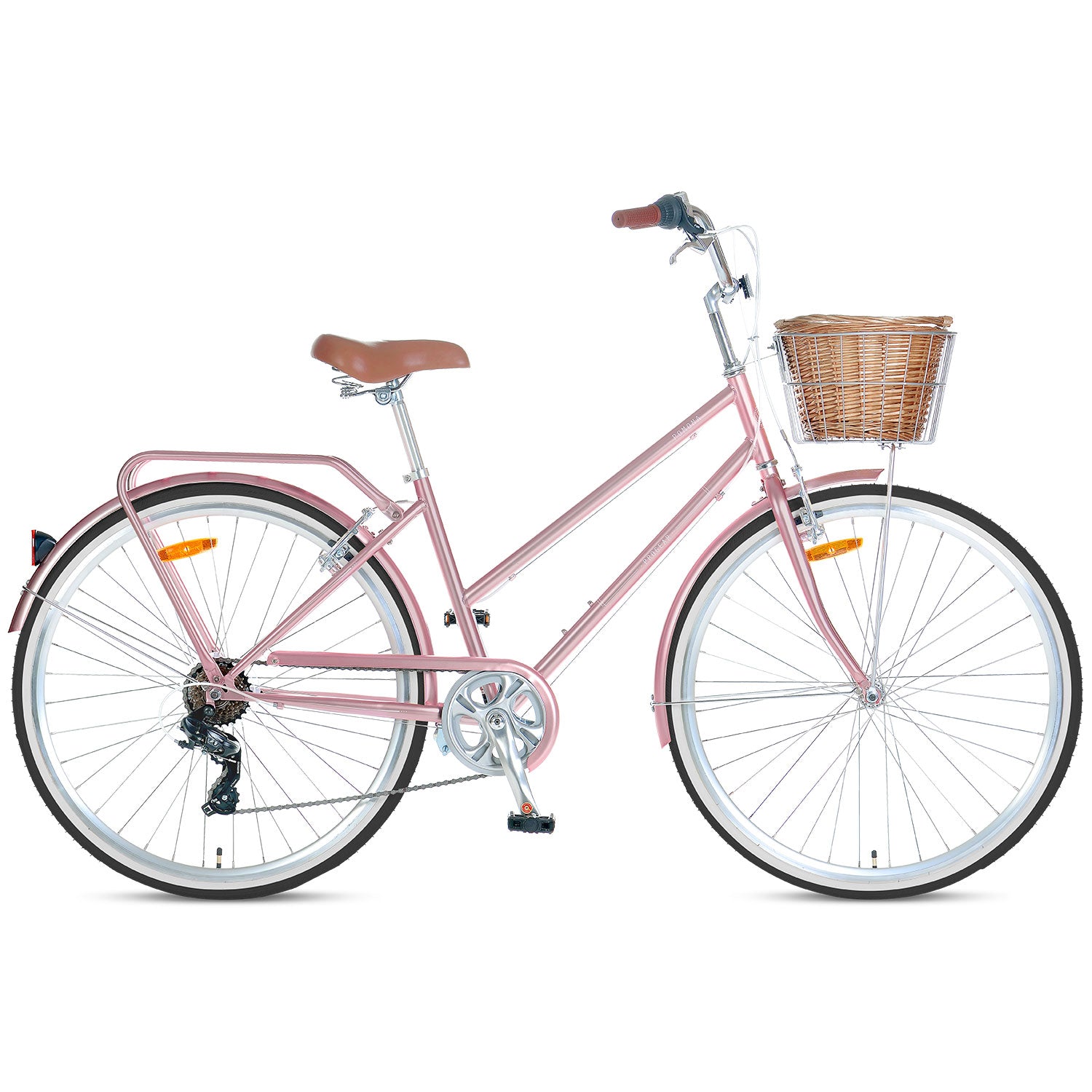 Progear Bikes Pomona Retro/Vintage Ladies Bike 700c*17" in Rose Gold-Sports & Fitness > Bikes & Accessories-PEROZ Accessories